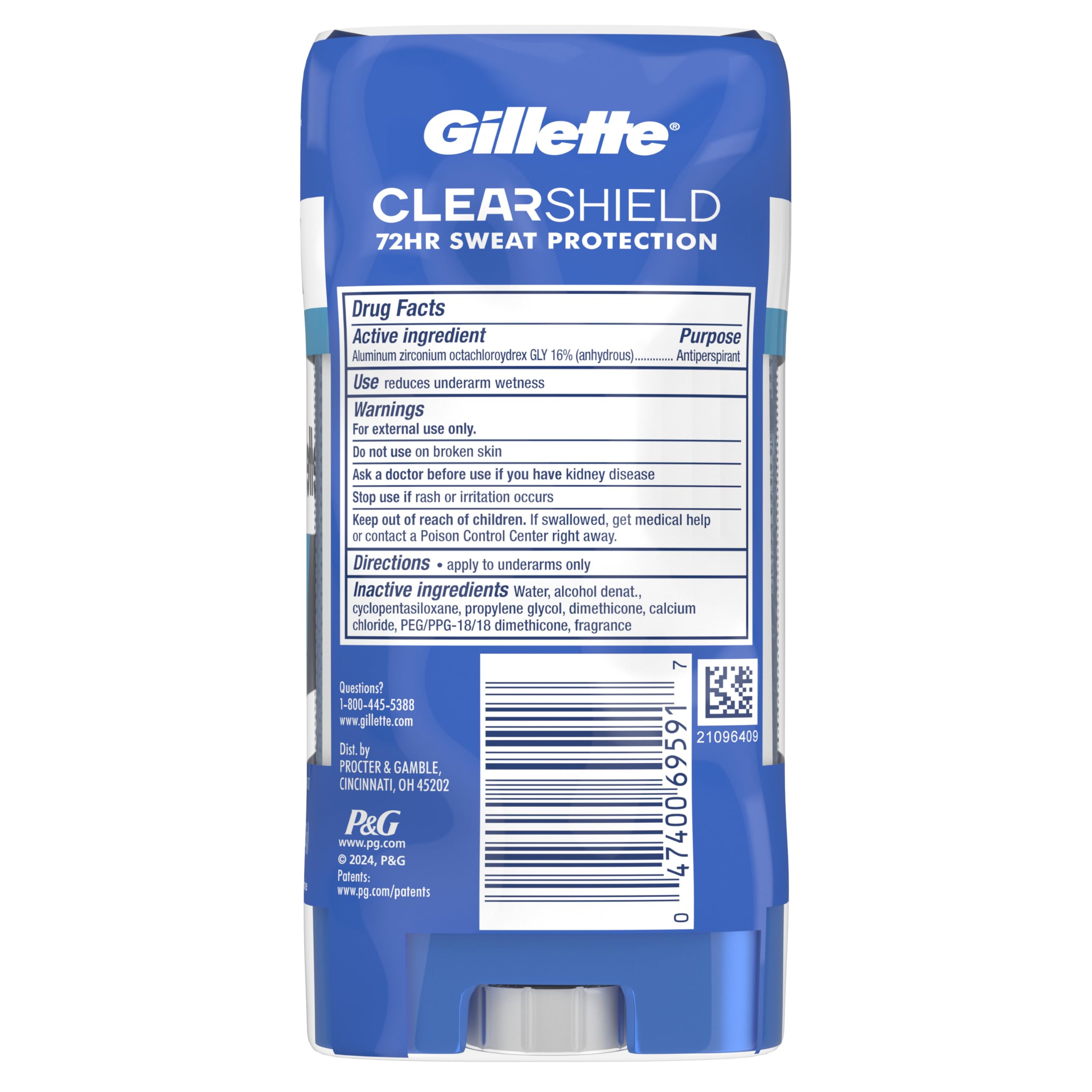 Gillette Men's Antiperspirant - 72hr Protection -11