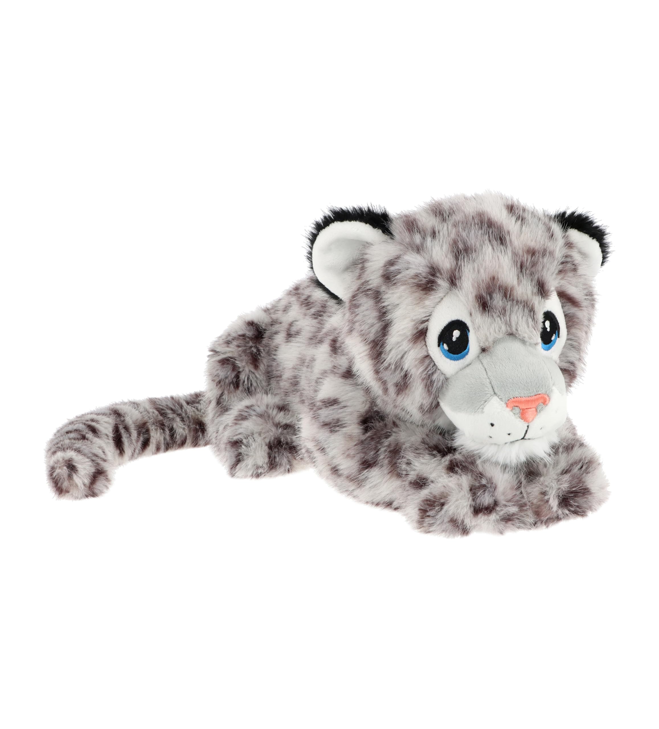 Keel Toys Keeleco Plush Toy Snow Leopard 45 cm Large Eco Friendly Soft 100% Recycled Material Sustainable Toy for Kids Original Gift Wild Animal Plush