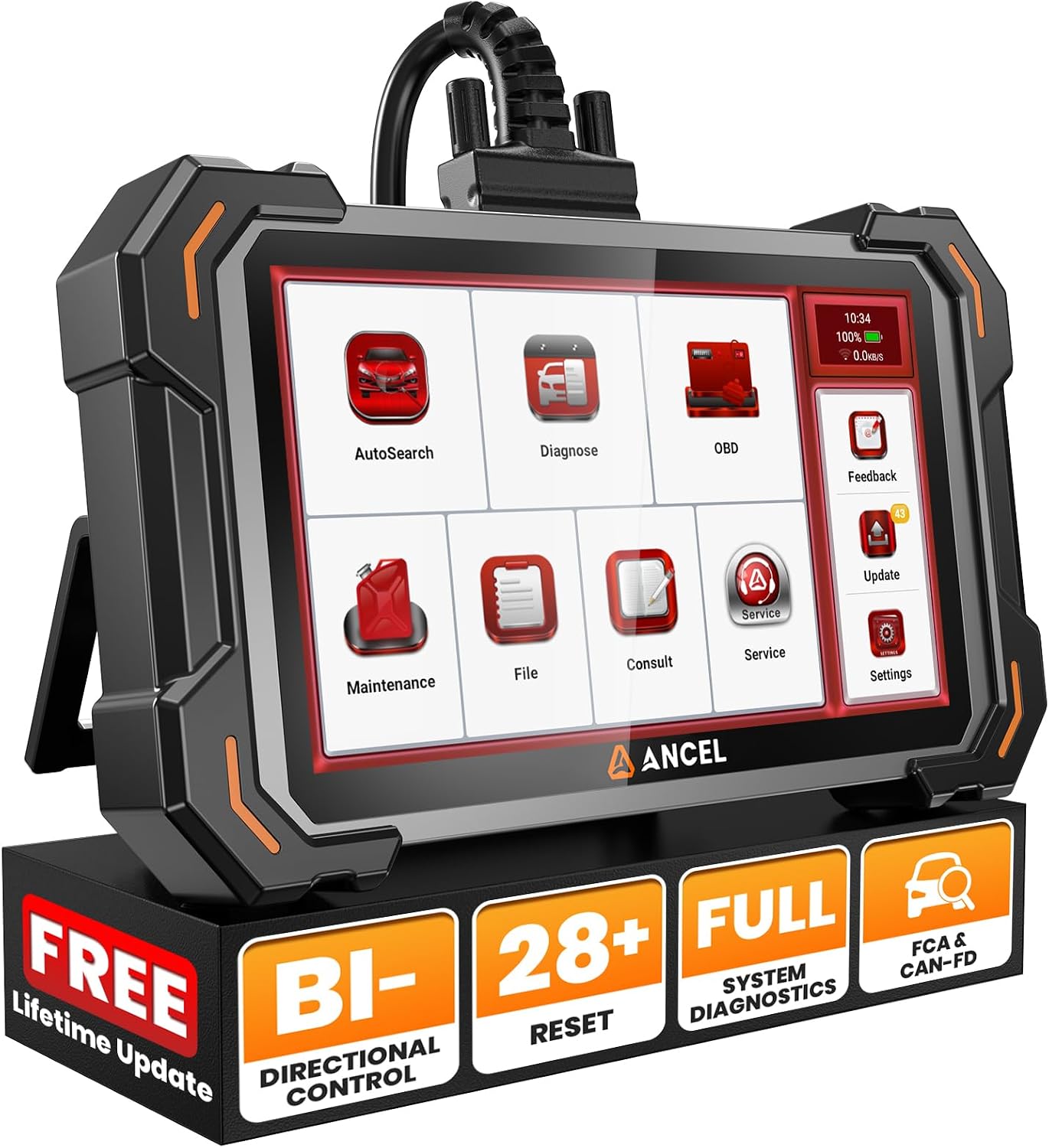 ANCEL DS500 Elite OBD2 Scanner, Full System Bidirectional Scan Tool