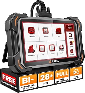 Escáner ANCEL DS500 Elite OBD2, sistema completo de herramienta de escaneo bidireccional, 28 funciones de reinicio, lector de códigos de automóvil de prueba activa 3000+, autenticación automática CAN FD FCA con actualizaciones gratuitas de por vida para vehículos 1996