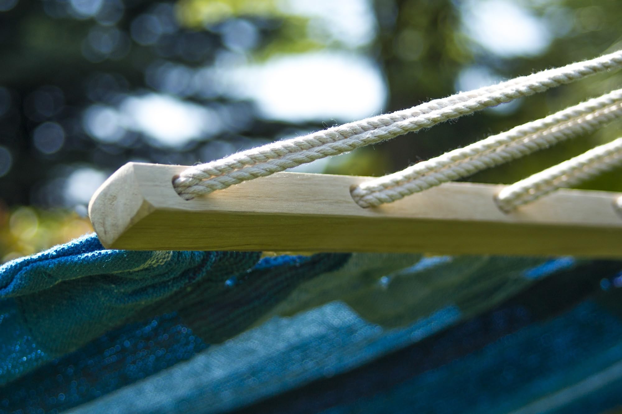 Amaca ACADIA 200x120cm - Per 1 Persona, Portata 120kg, Verde, Con Barre Trasversali - Foto 2