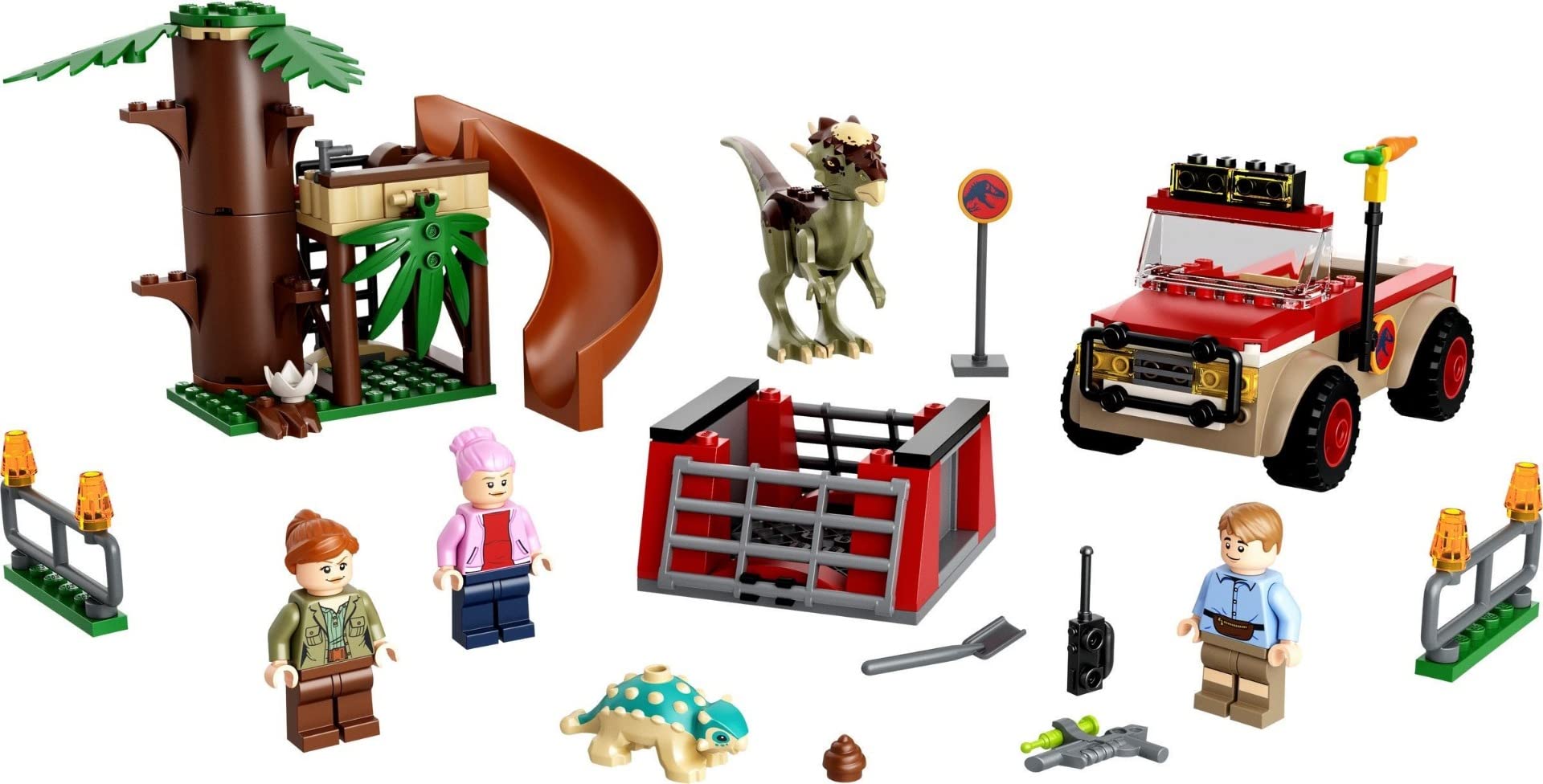 LEGO 76939 Jurassic World Flucht des Stygimoloch Spielzeug, Starterset für Kinder ab 4 Jahre mit Figuren und Baumhaus, Dinosaurier Geschenkidee