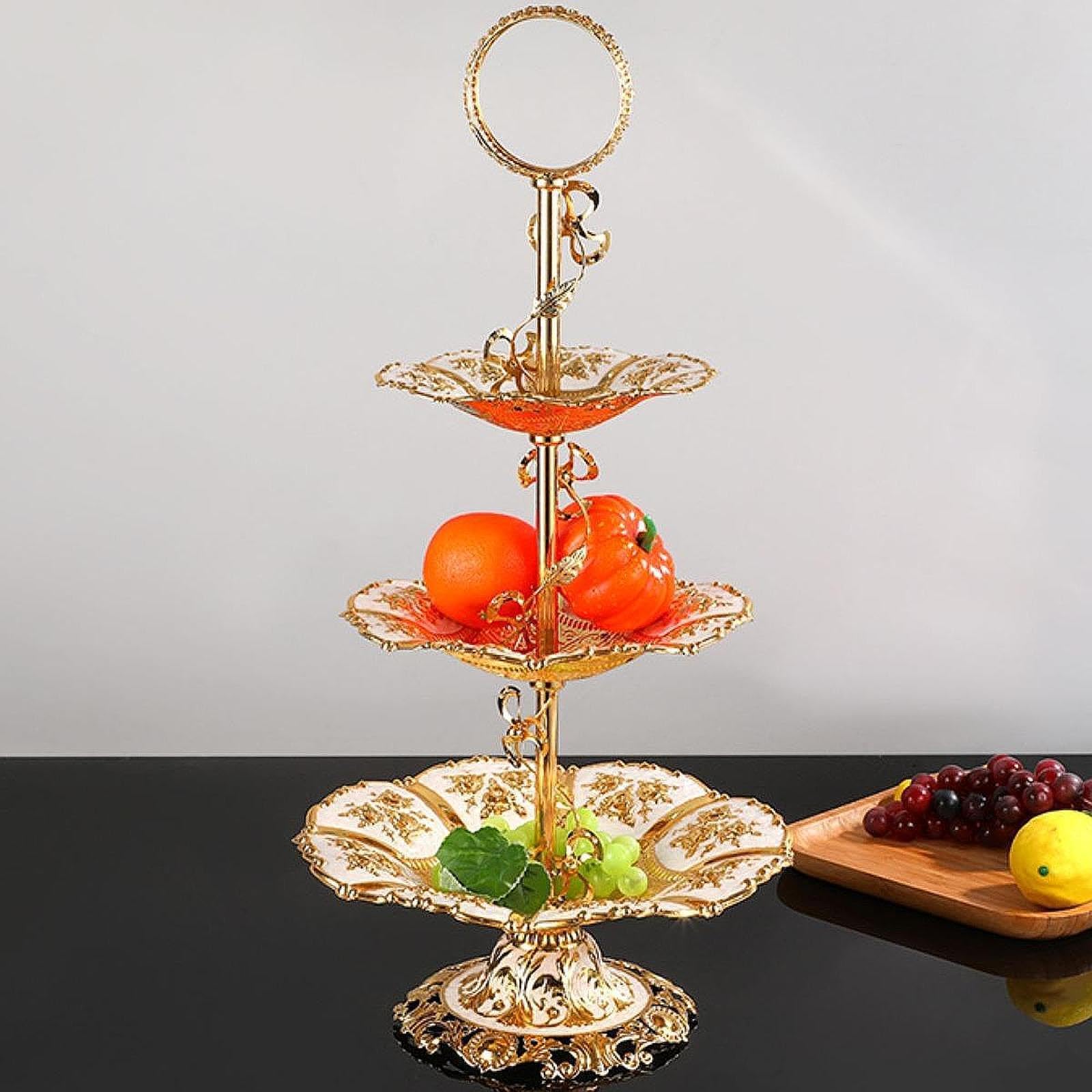 Elegante vassoio per snack da matrimonio che espone torte o dolci, aggiunge fascino a qualsiasi tavolo per eventi e snack per il tè pomeridiano, vassoio per dessert, organizzatore per la