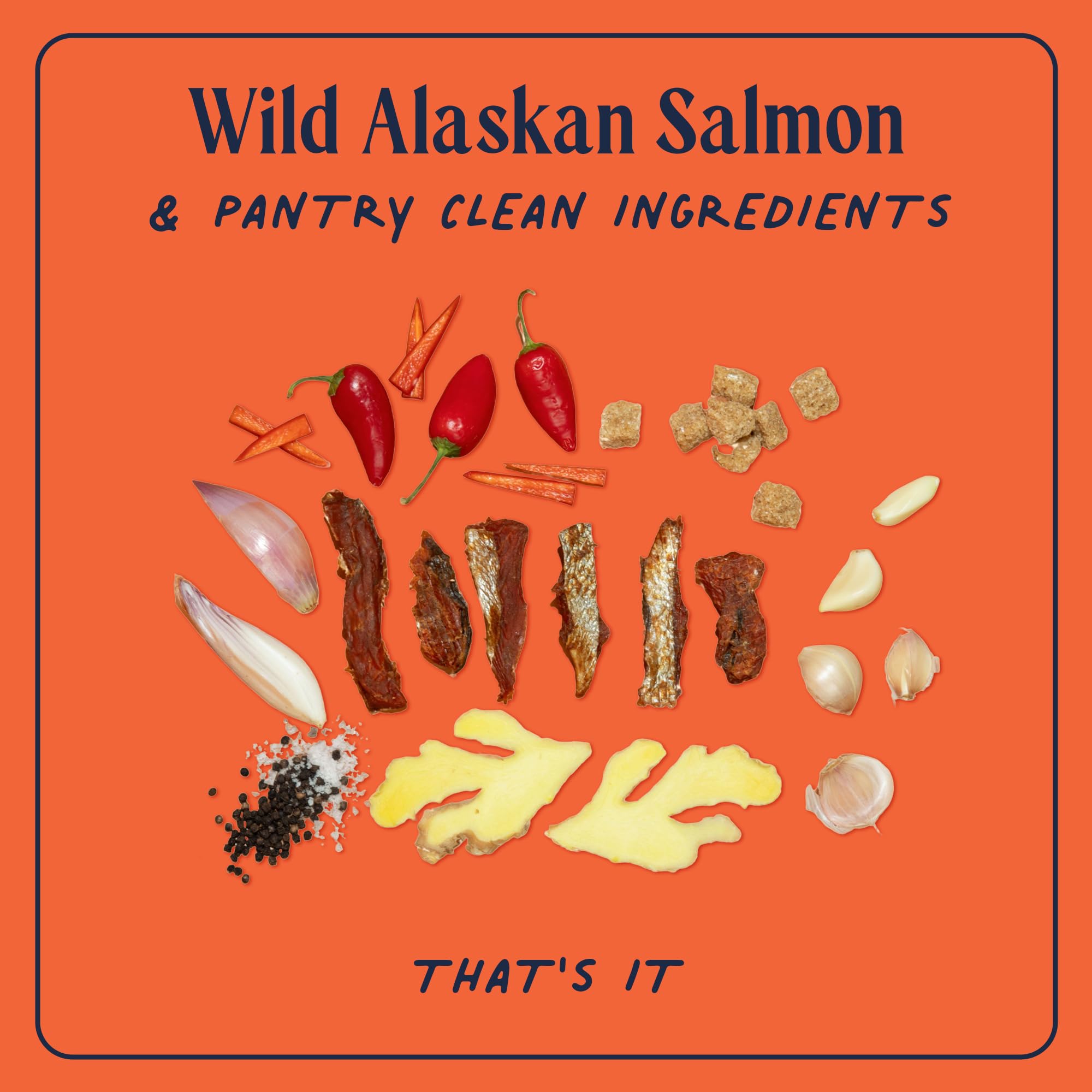 Fable Fish Wild Alaskan Salmon Jerky - Wild Caught Salmon with 31g of Protein - Tasty Fish Jerky with Omega-3s and Natural Source of Collagen - Made with Whole Muscle Sockeye - Sweet Chili thumbnail 5