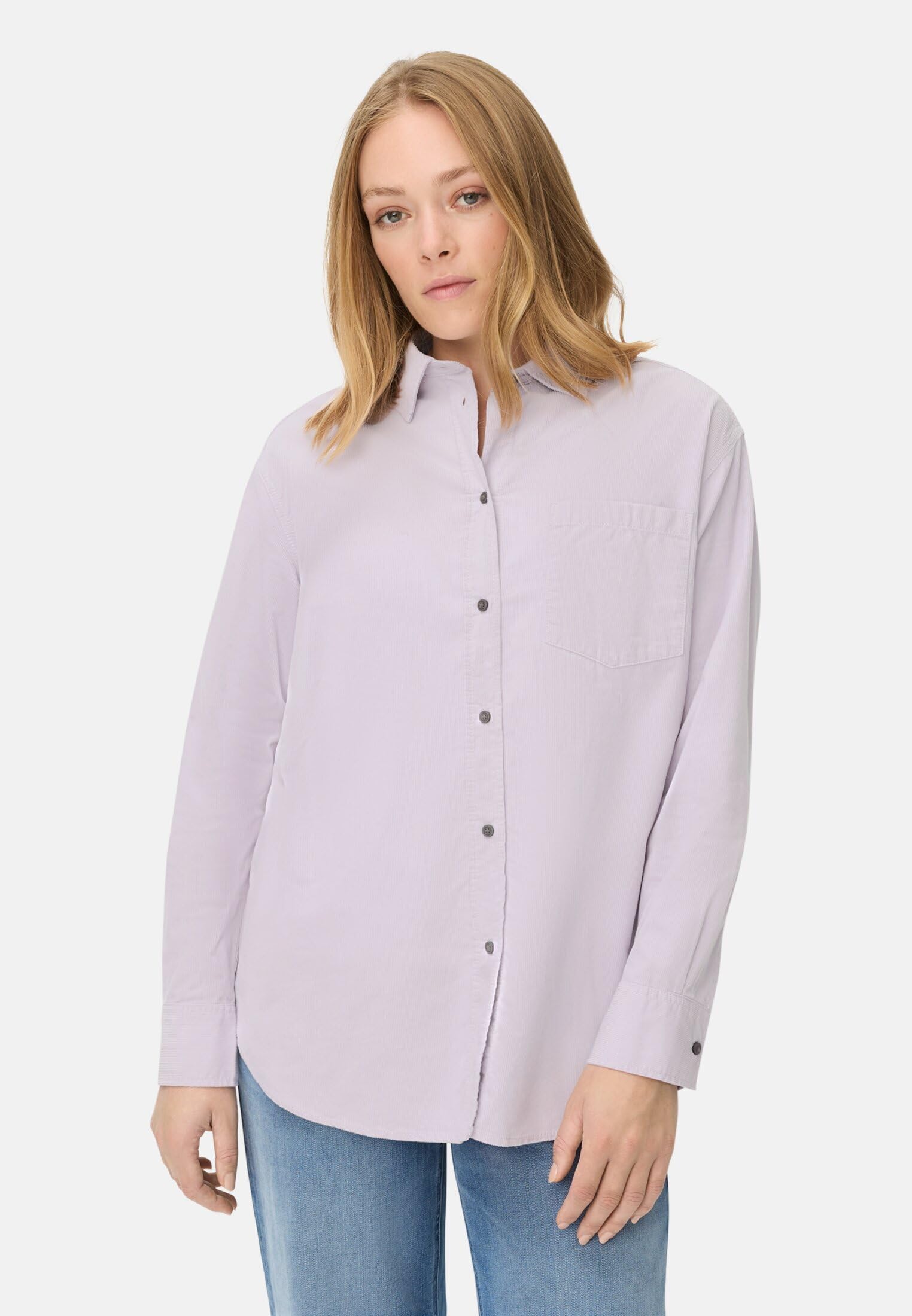 camel active Damen Bluse mit Brusttasche