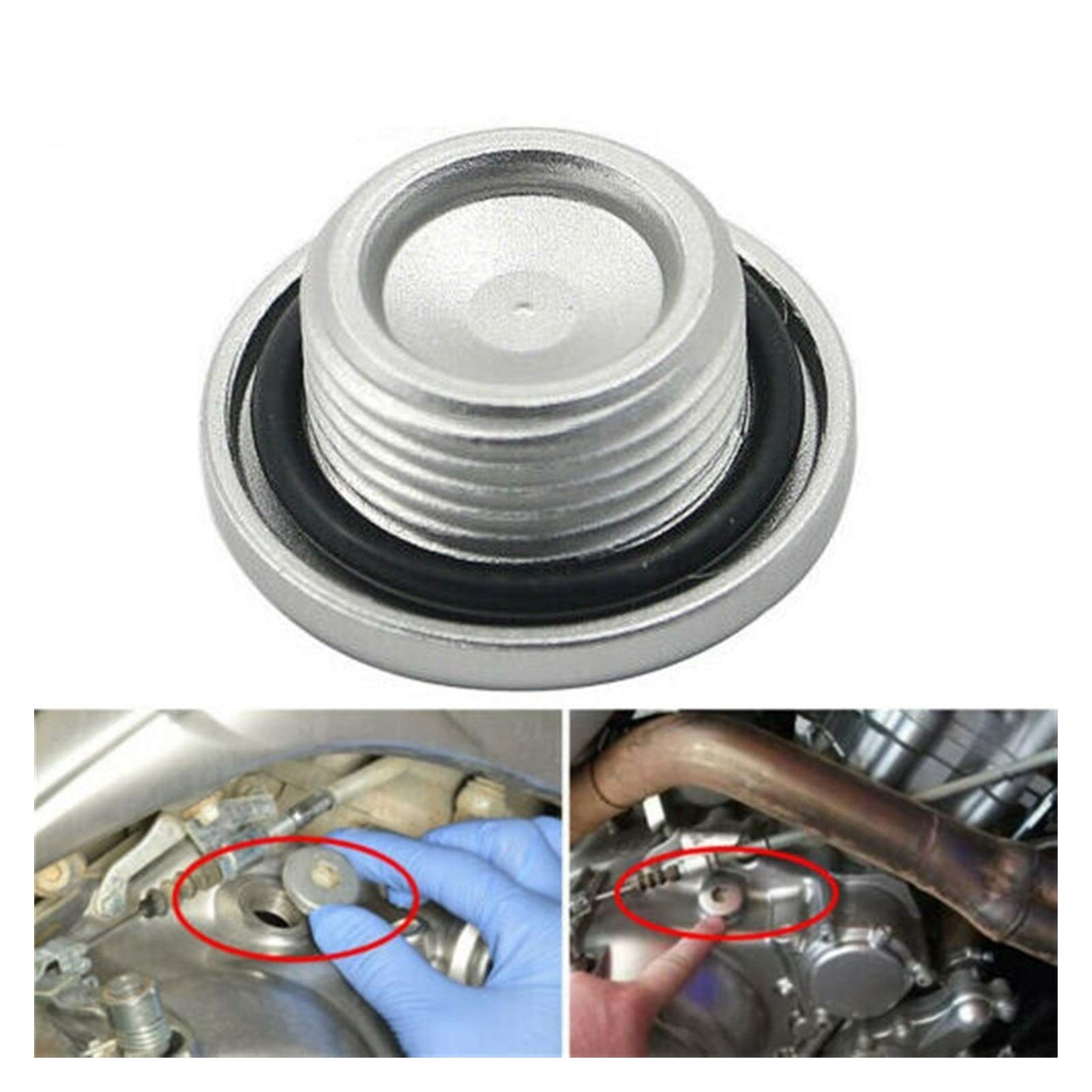 Bouchon De Remplissage D'huile Moteur + Joint Torique Pour Yamaha YFM 700 Raptor - Pièce D'origine, Bleu