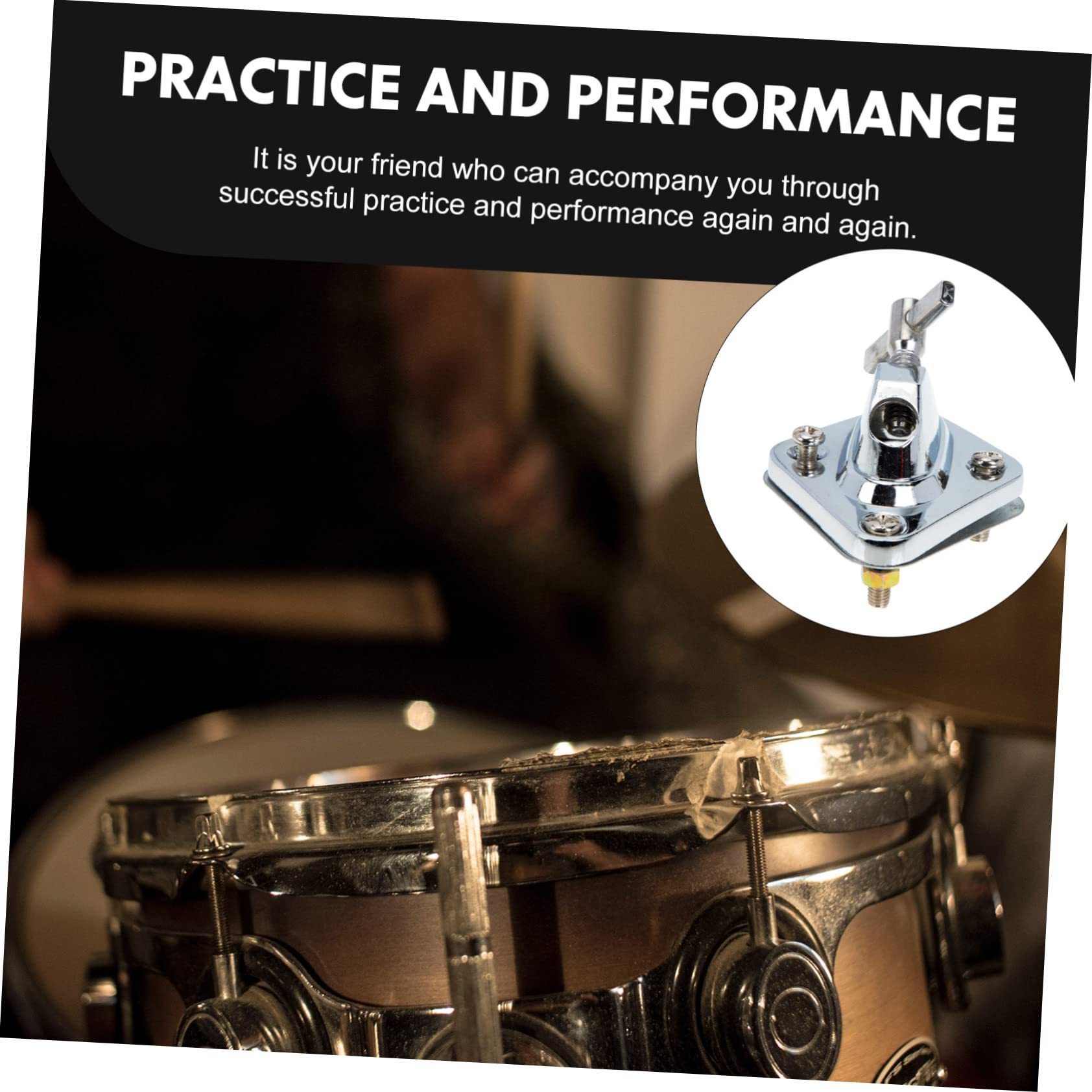 BESPORTBLE Bass Drum Leg Base Replacement Parts Durable Stand for Percussion Instruments Easy to Clean and Compatible with Bass Drums present for Beginners