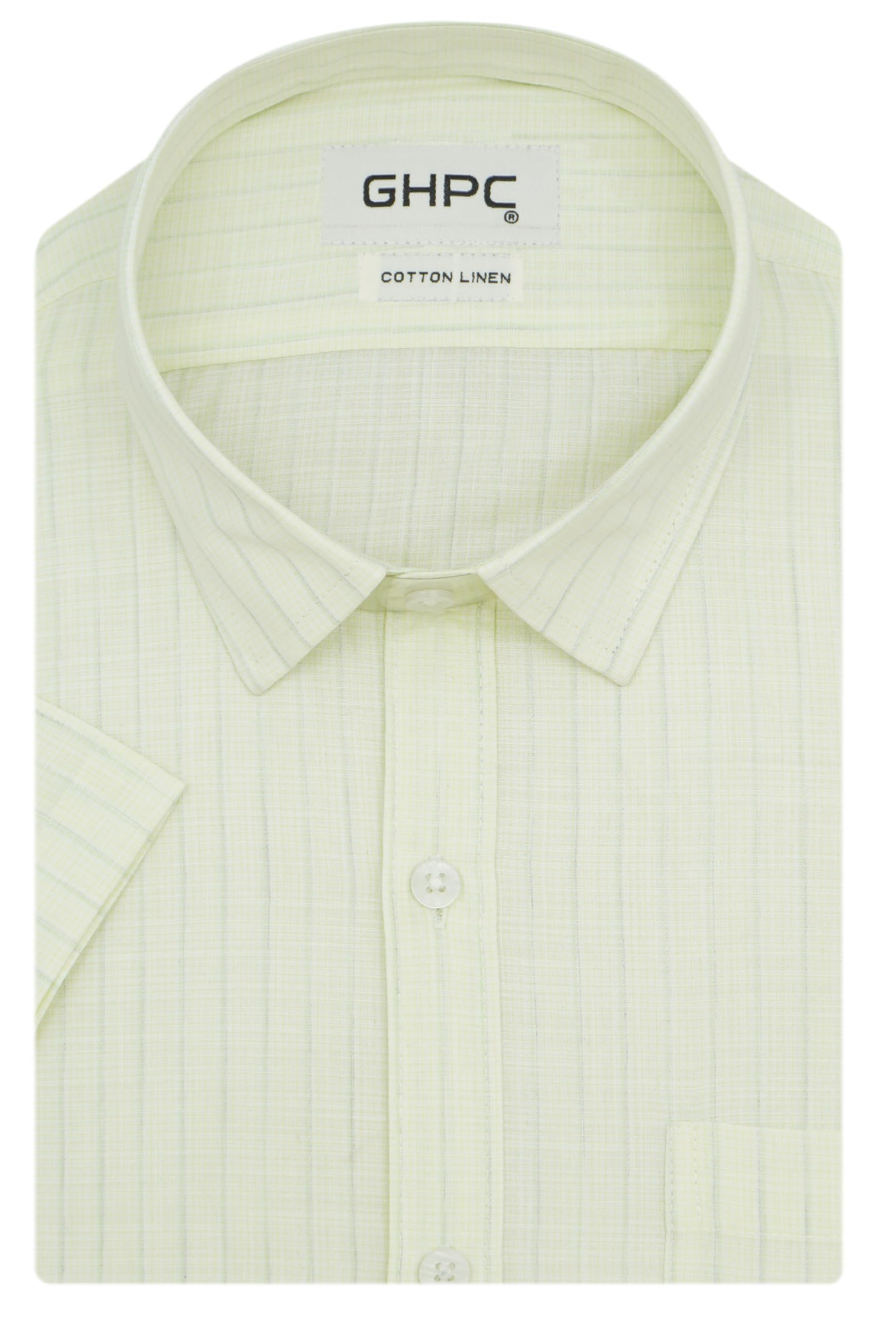 ghpc 100% Cotton Striped Half Sleeves Regular Fit Formal Shirt for Man-picture-23