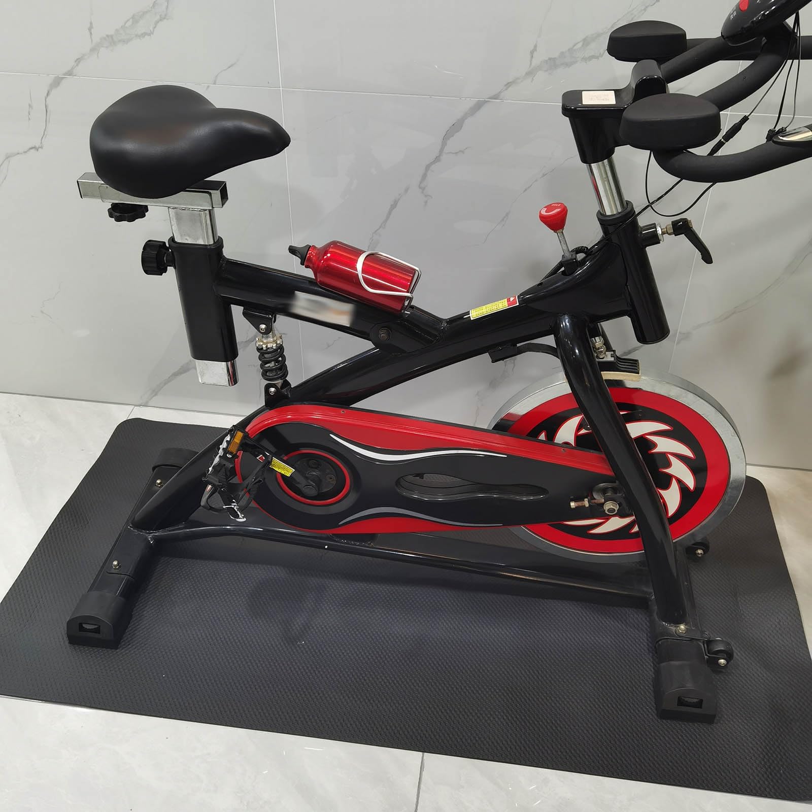 WORDFUN Esterilla Maquinas Fitness En Casa, Amortigua El Ruido, Antivibración, Esteras De Ejercicio De Alta Densidad, para Bicicleta De Ejercicio Cinta De Correr Equipo De Entrenamiento