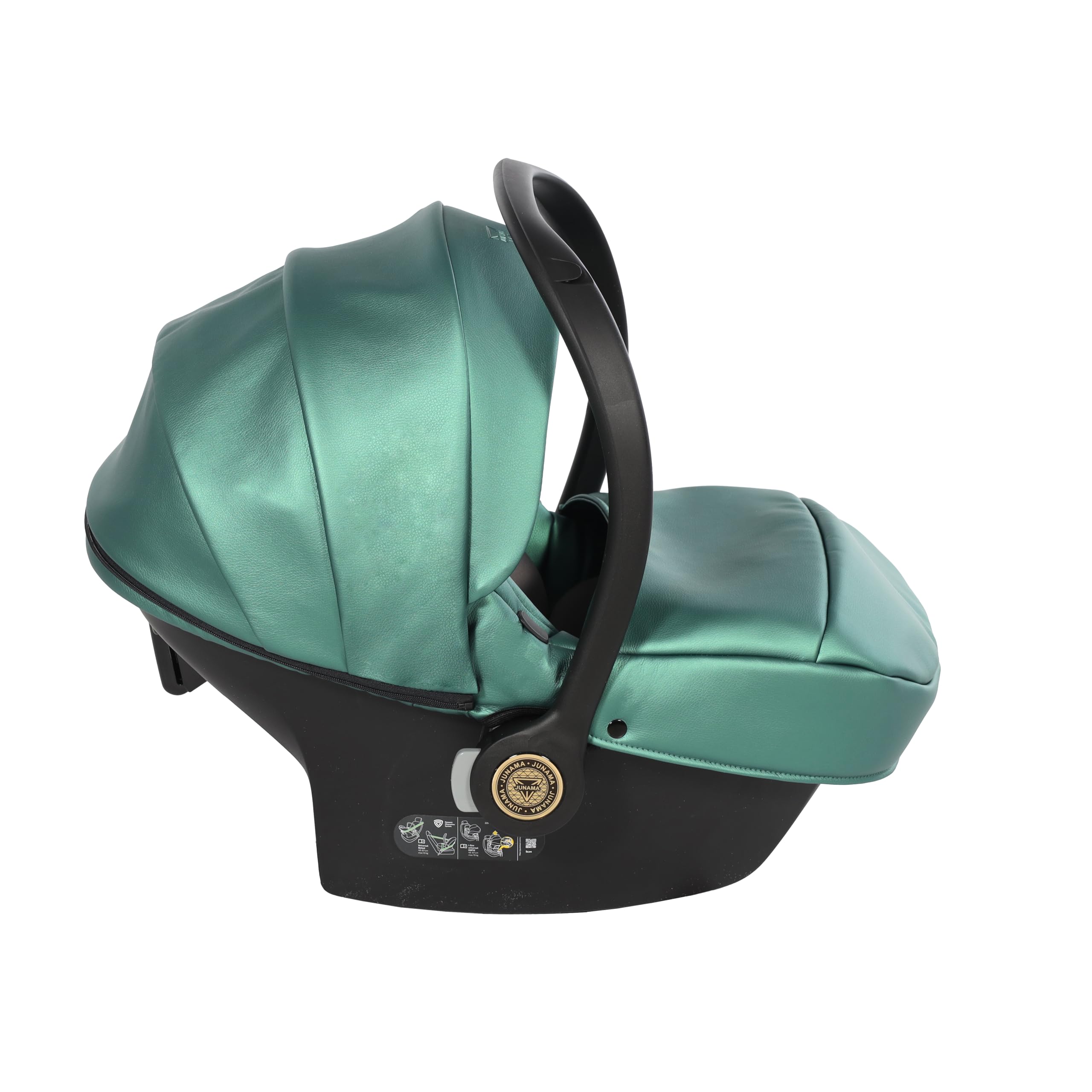 Junama Poussette Diamond Fluo 2en1 3en1 4en1 (02 - vert, 4en1 avec base ISOFIX)