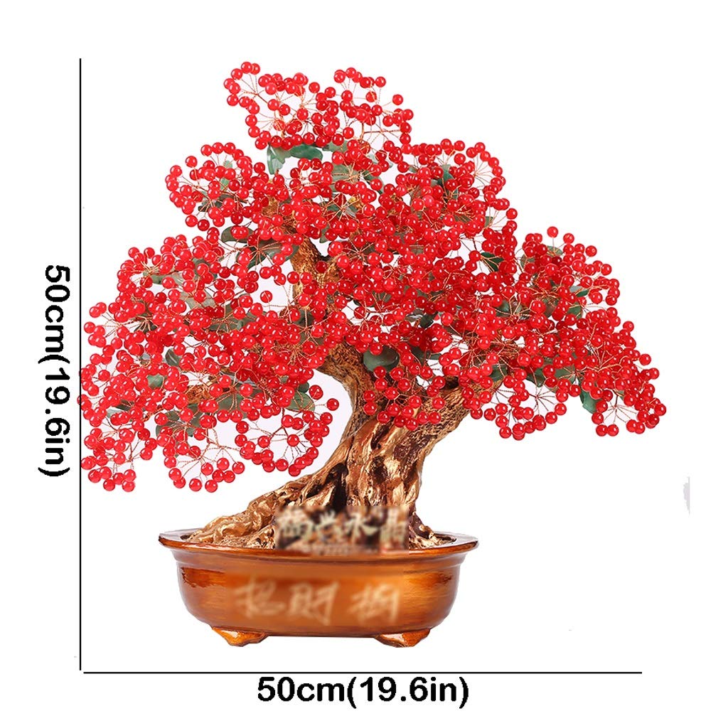 Albero Di Citrino Feng Shui Con Monete | Porta Fortuna E Ricchezza | Decorazione Casa O Ufficio 19 Cm