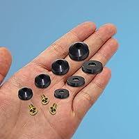 Vista 5 de 106 pcs Flat and Beveled Faucet Washers and Brass Bibb Screws Assortment for Use with Assorted Quick-Opening Style Faucets Stem Worn Out Washer