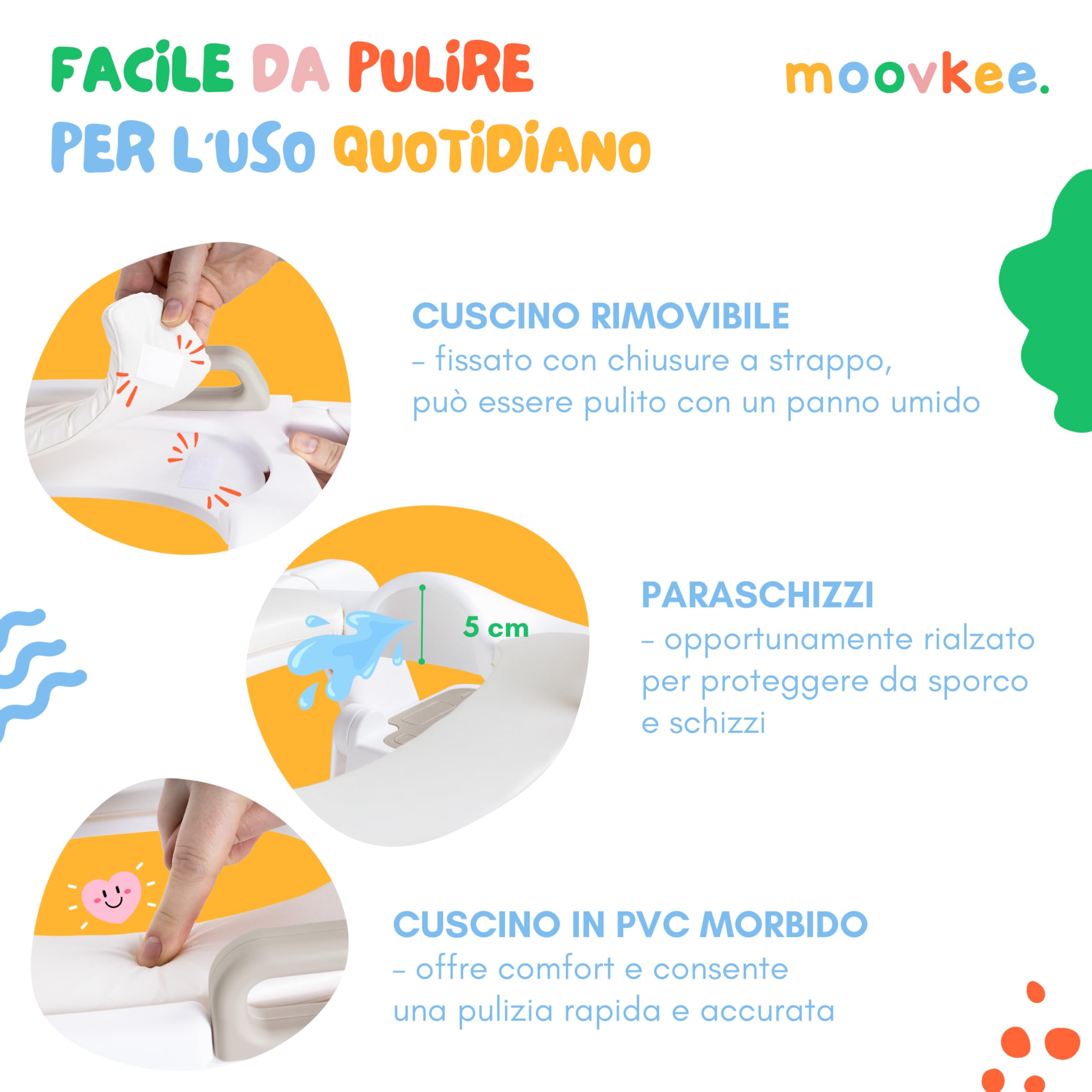 Riduttore WC Bambini con Scaletta Beige Dai 18 Mesi - Adattatore WC per Bambini Pieghevole, Maschietti e Femminucce - Regolazione Continua in Altezza - Completamente Ripiegabile