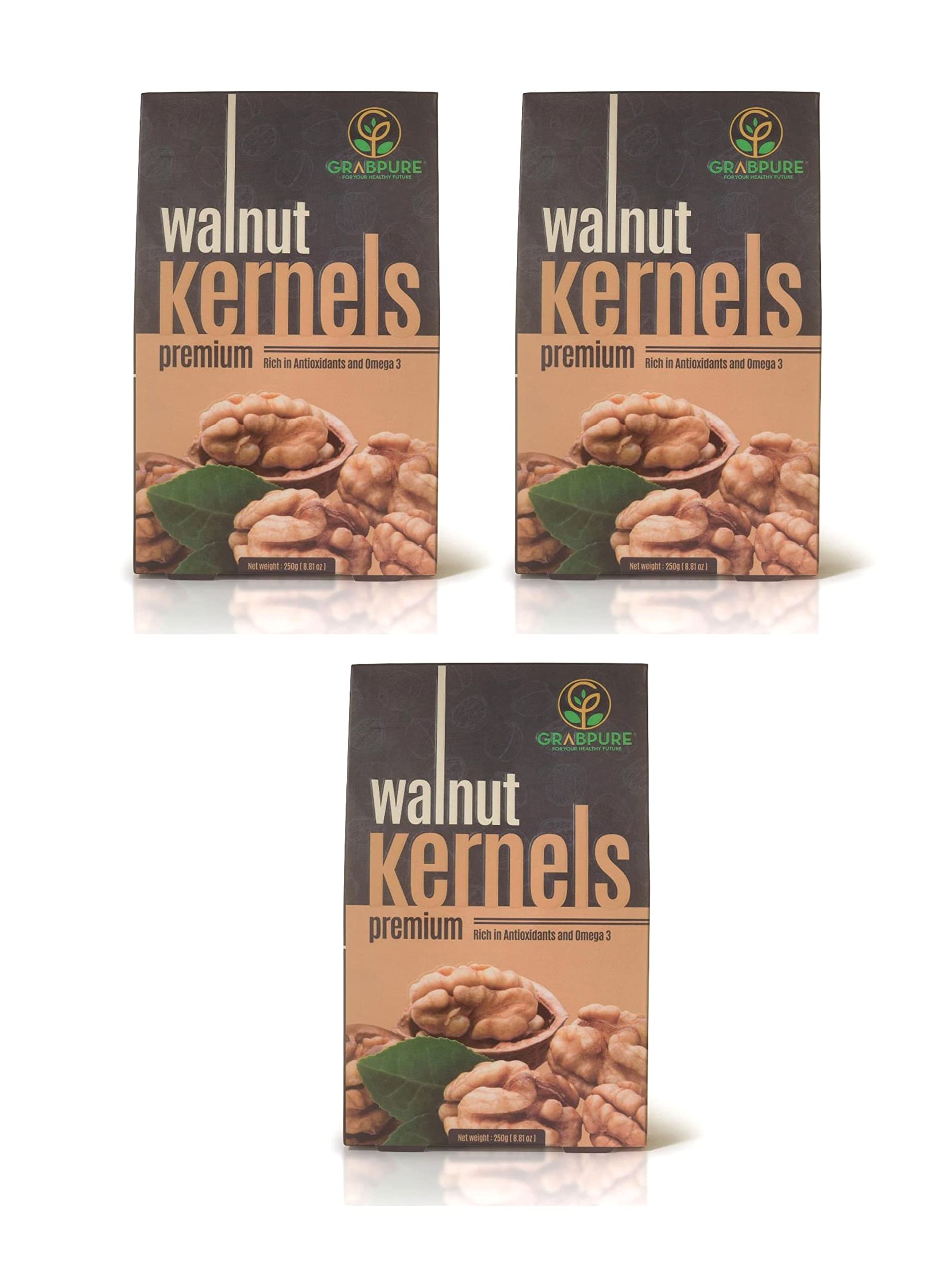 GRABPURE 100% Pure and Natural chilean walnut Kernals | Akhrot Dry Fruits- 750 Grams (250g * Pack of 3) (B09S13ZMB4) Amazon Price History, Amazon Price Tracker