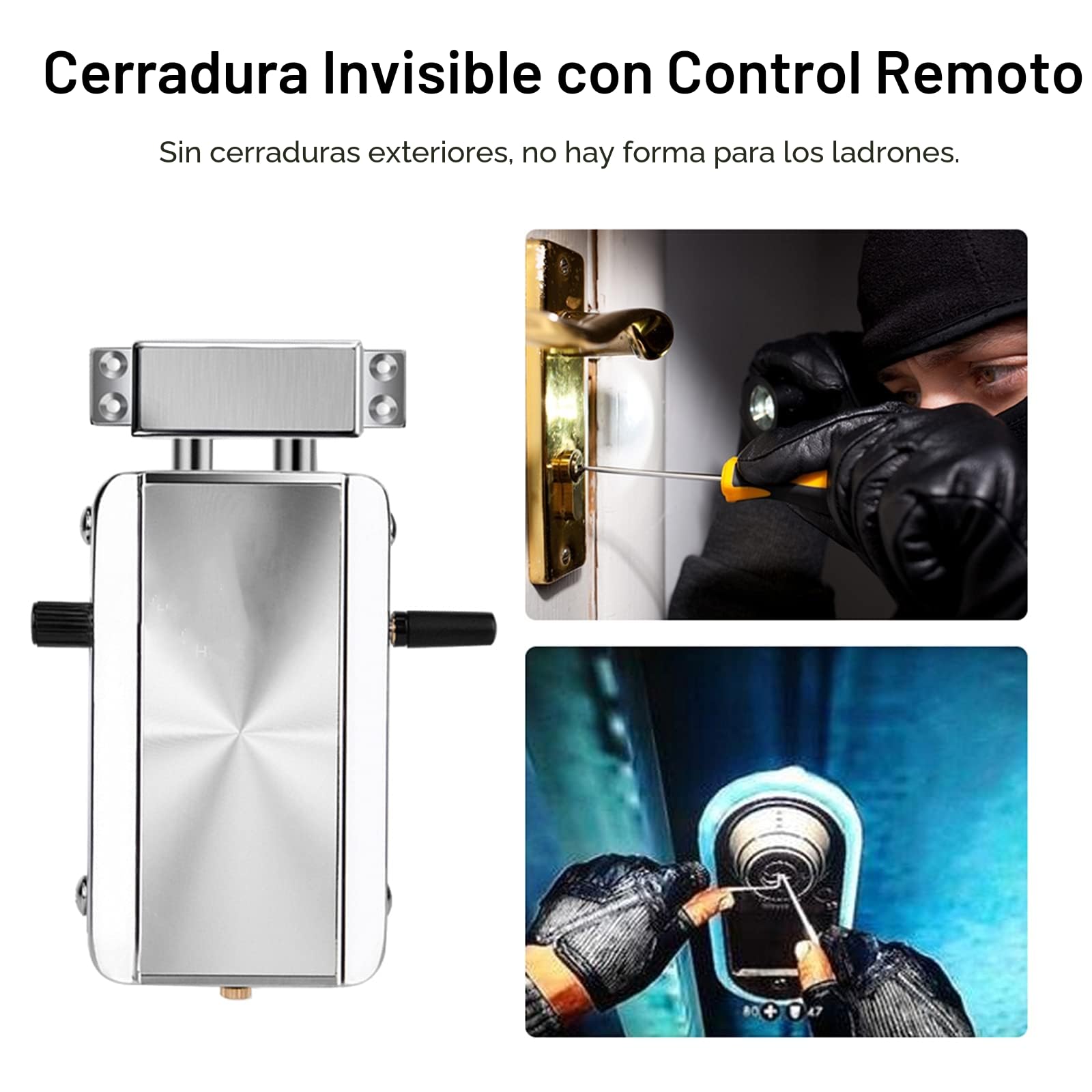 Cerradura Electrónica para Puerta con 4 Mando a Distancia, de Seguridad, Sistema de Control de Acceso para el Hogar / Hotel / Apartamento