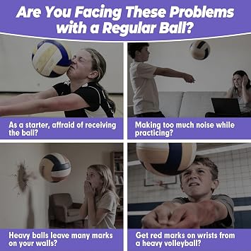 Soft Indoor Volleyballs for Girls Youth Beginners Trainer Fabric Light First Learning Volleyballs Safe Quiet Practicing Inside the House Birthday Easter Gifts