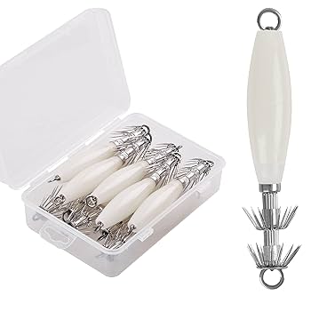 【イカメタル】エギ&錘スッテセット‼️ケース付き‼️これだけでイカ釣り行ける‼️お得‼️ Amazon | イカ釣り イカメタル 夜光 浮きスッテ イカメタル