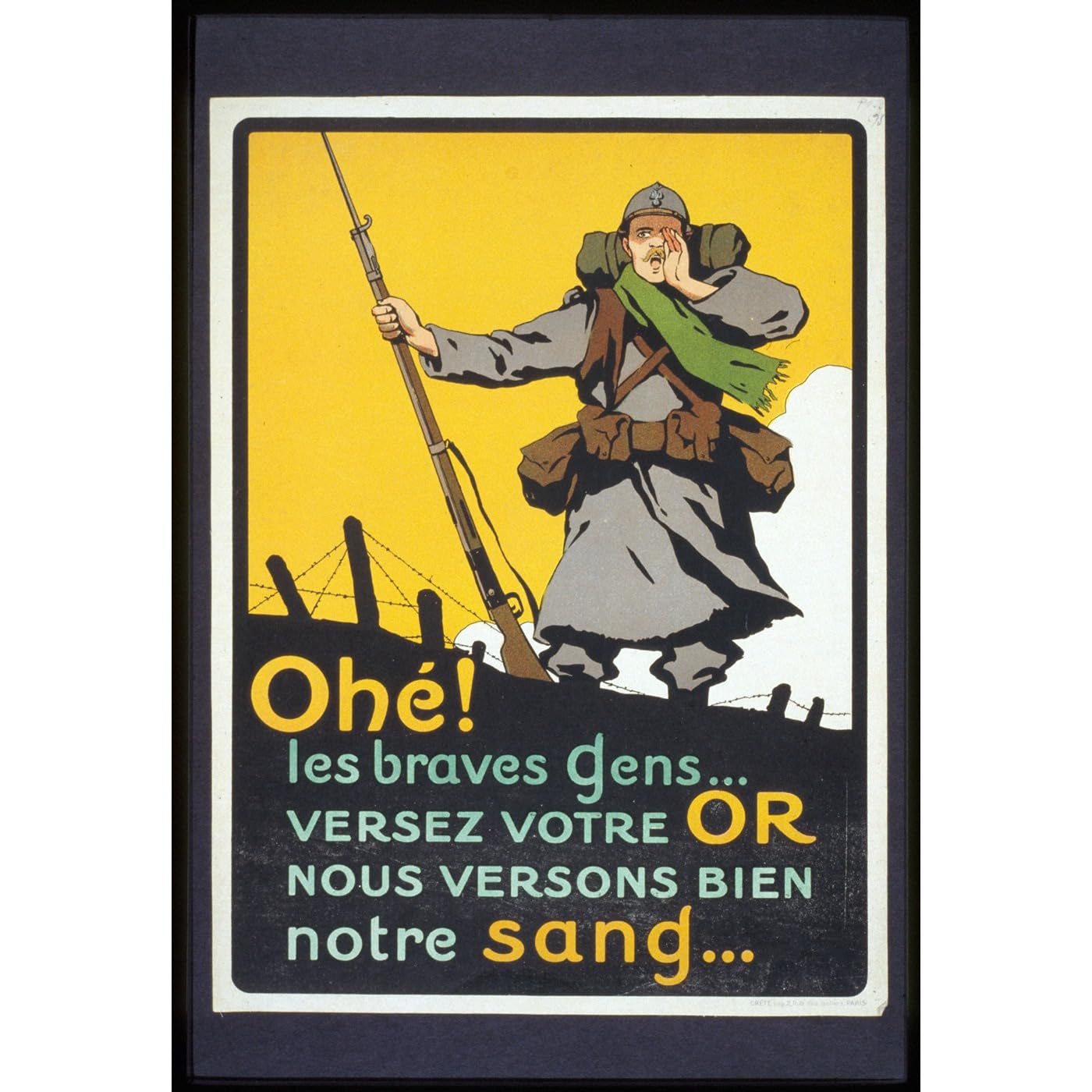 Toile décoration murale Un soldat ARTICULOZY impression giclée vintage - 2