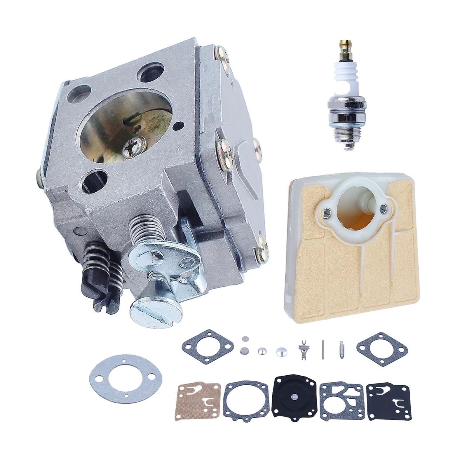 Kit de reparación de carburador con Filtro de Aire for Motosierra Tillotson RK-23HS 268, 266 y 272. Repuestos for Motosierra Gasolina.