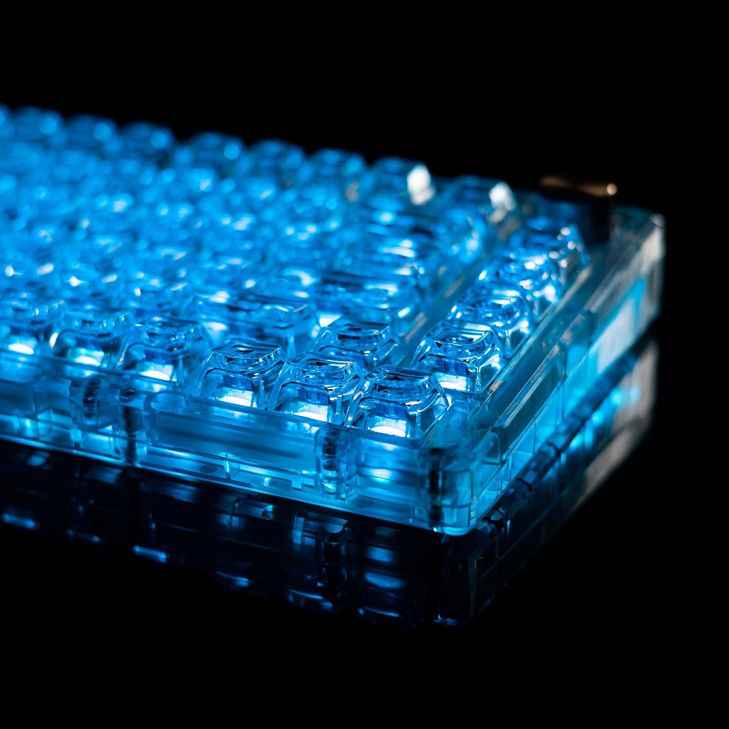 GK GAMAKAY 113 Keys Transparent PC Keycaps Set with 2.75 Shift, ASA Profile Keycaps for SN75 98% 75% Layout MX Gateron Kailh Switch Mechanical Gaming Keyboard (Clear Amber)