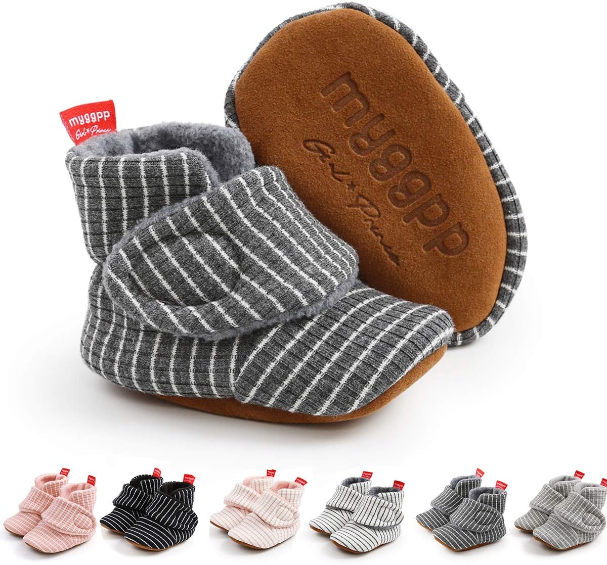 Ohwawadi Infant Baby Slippers Girls Boys Booties Warm Baby Socks Shoes Newborn Crib Shoes Baby Footwear Prewalkers