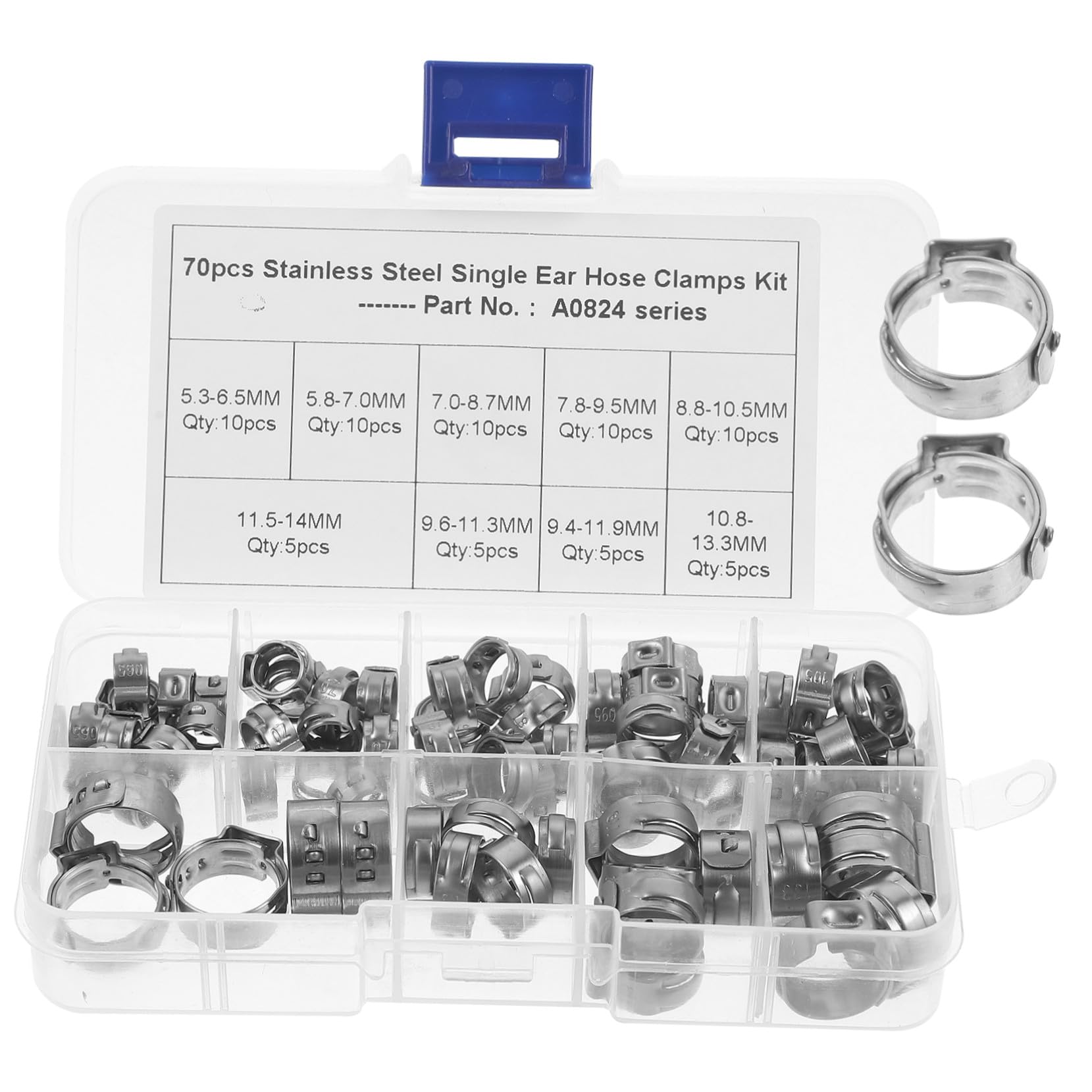 Collier de serrage anti fuite pour réparer une durite et fixer un tuyau d'arrosage robuste