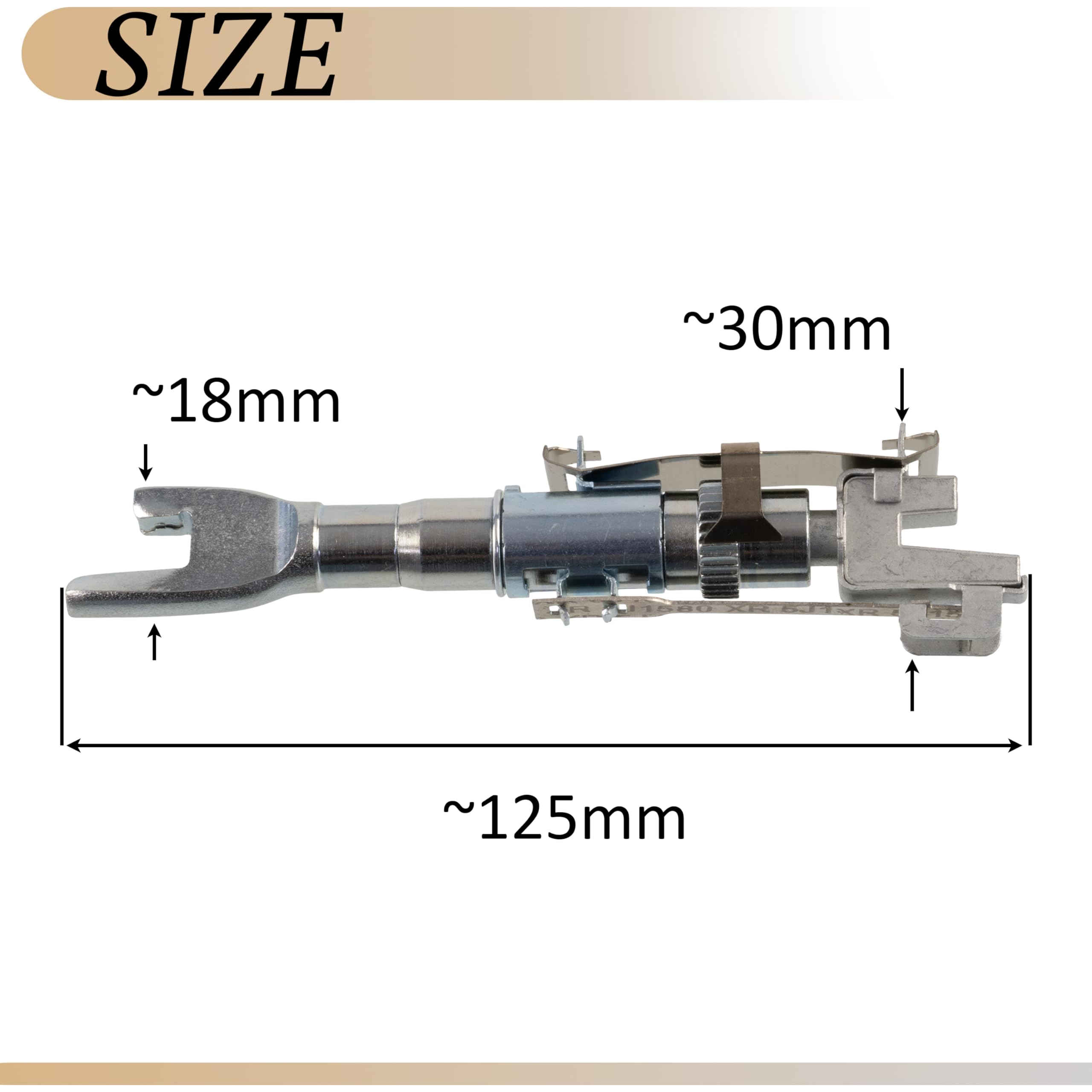 AERZETIX - C73619 - Regolatore, freno a tamburo - lato di montaggio asse posteriore - compatibile con numeri OE 4310.82, 7368325, 9949460