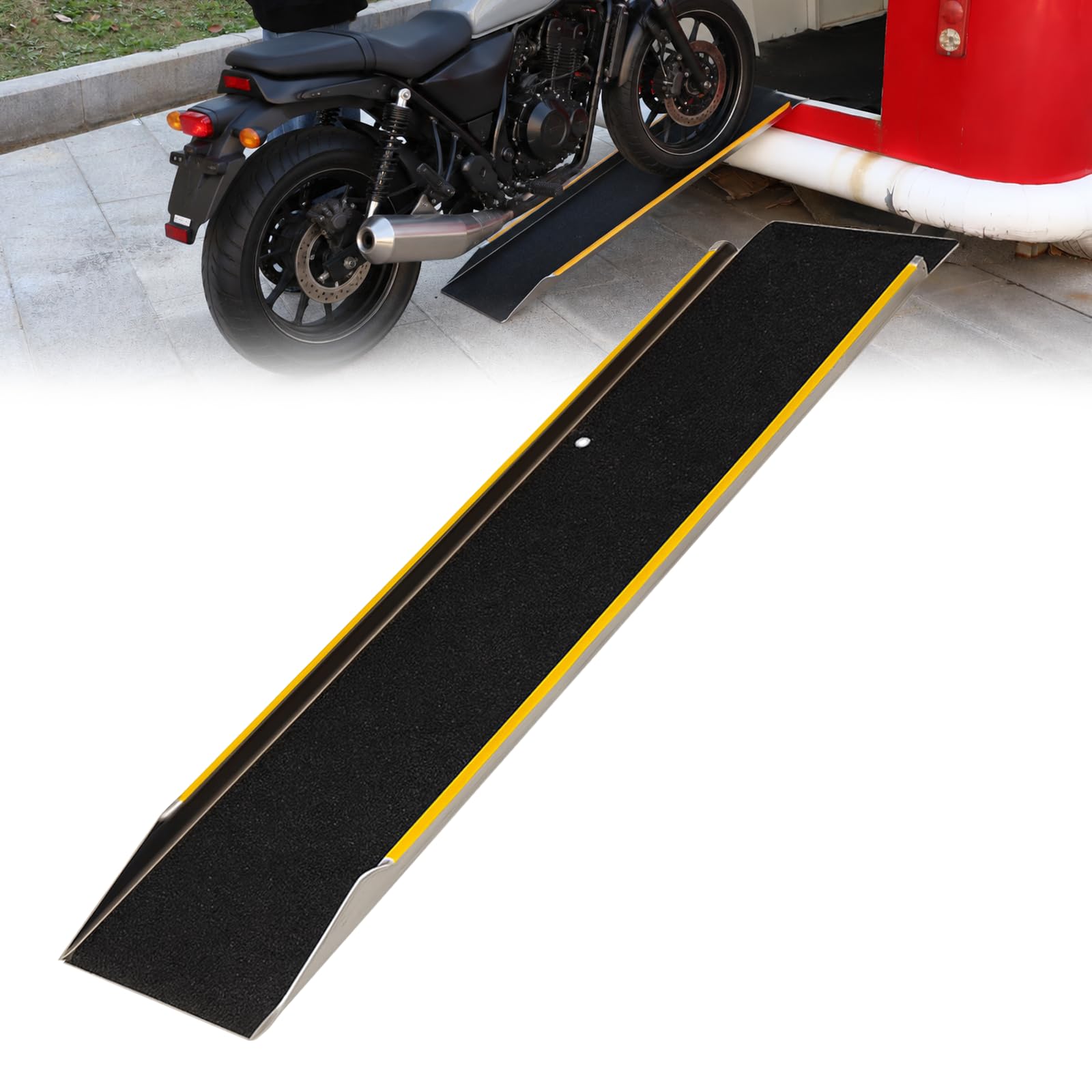 バイクスロープ　ラダーレール　Ruedamann Amazon.co.jp: Ruedamann バイク スロープ 長さ120cm 幅広28cm 耐荷重