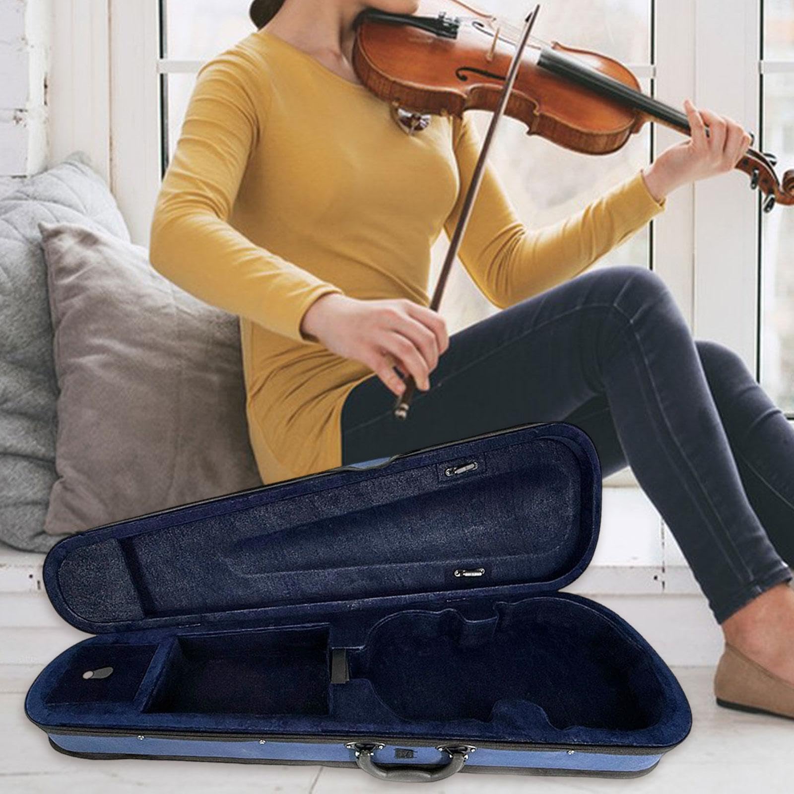 Hartschalen Geigenrucksack mit Verstellbaren Gurten, Tragetasche Und Geschenkorganizer, Perfekt für Anfänger, Amateure Und Fortgeschrittene, Style B