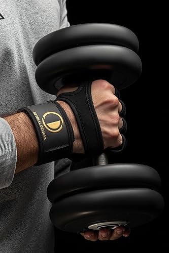 Guantes de entrenamiento de levantamiento de pesas para entrenamiento cruzado con muñequeras integradas