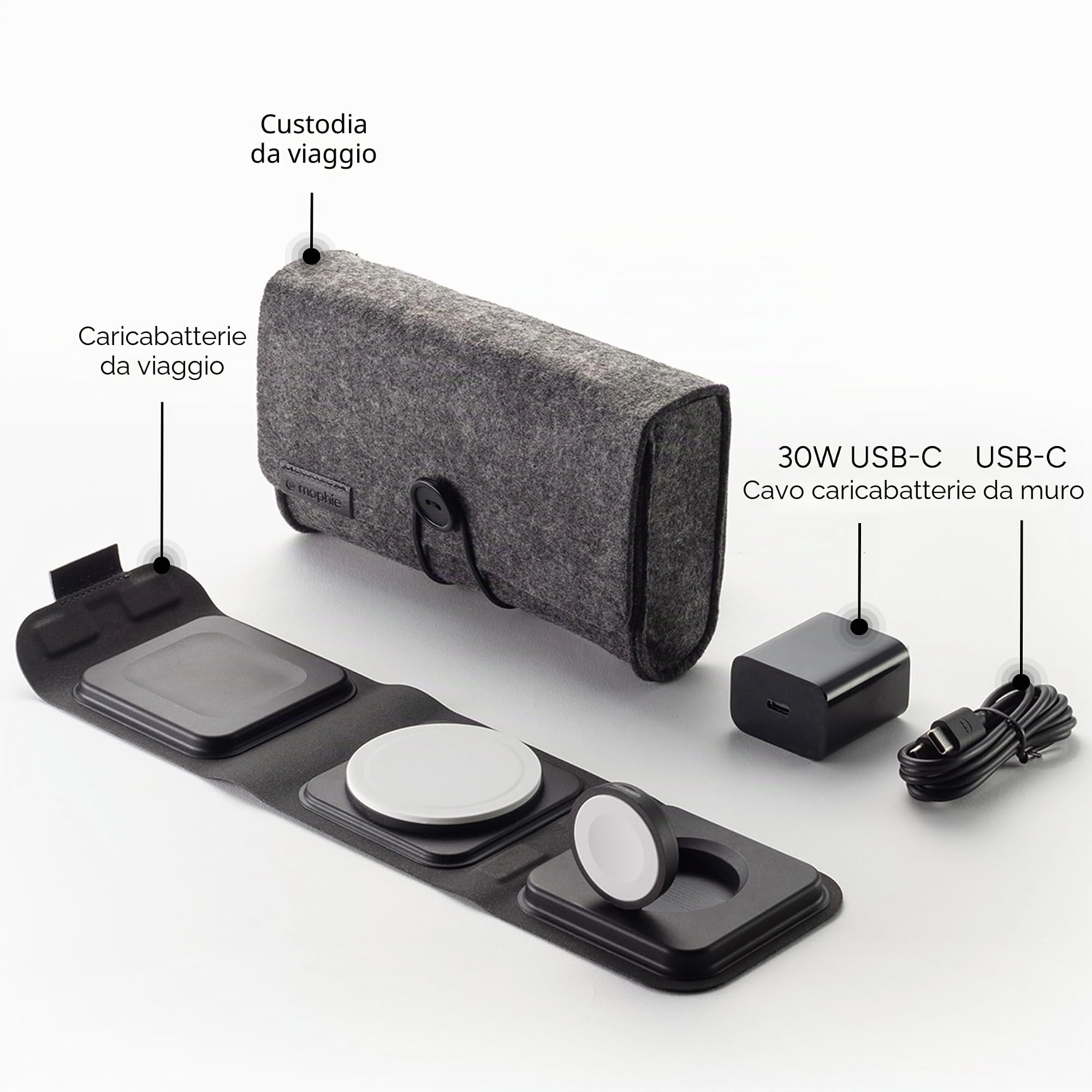 Mophie 3 in 1 tappetino da viaggio (UK)