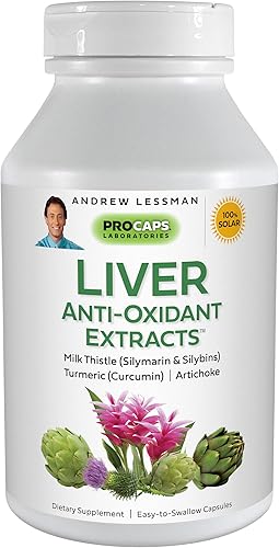 Miniatura 1 de ANDREW LESSMAN Extractos antioxidantes para el hígado 30 cápsulas apoya los tejidos que trabajan duro del hígado, promueve la salud y la función