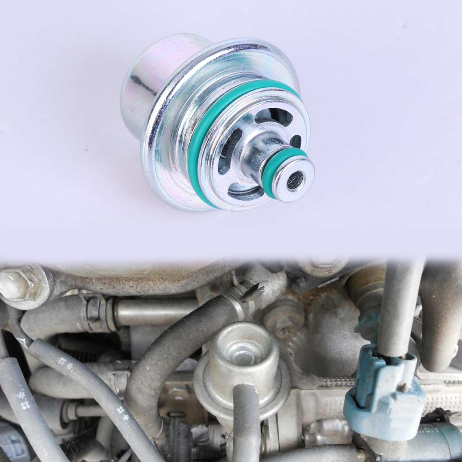 Twowinds - Régulateur de Pression de Carburant LR016319 Compatible avec Land Rover Discovery 2 (jusqu'en 2001), Defender (1998-2001) - Moteurs Td5 10P - MSB000080 - Évite Fuites de Carburant (4 bars)