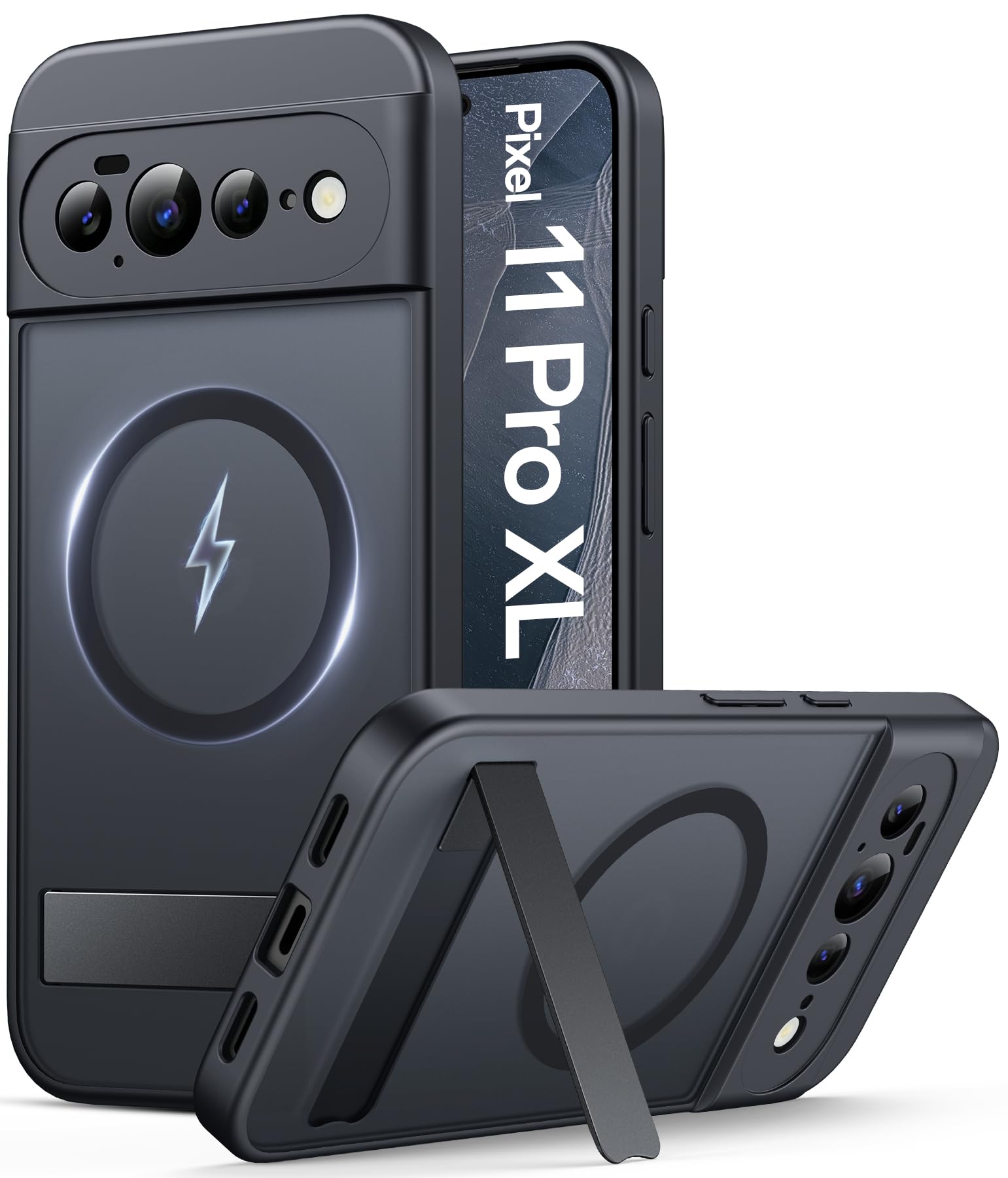 Vihibii for Google Pixel 11 Pro XL Case, Compatible with MagSafe, Black