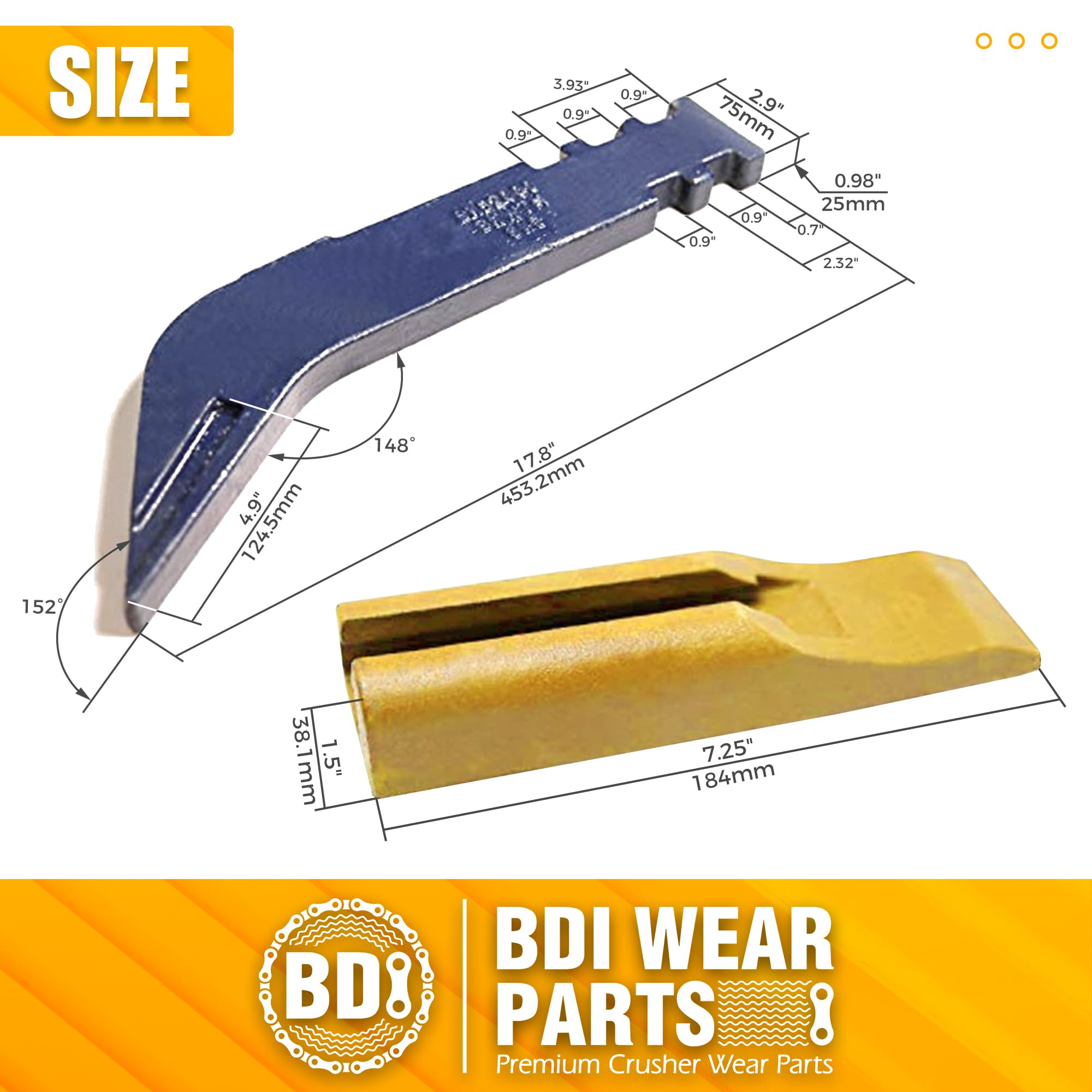 首振り Amazon.com: BDI Wear Parts 1 Set 9F5124 Scarifier/Ripper