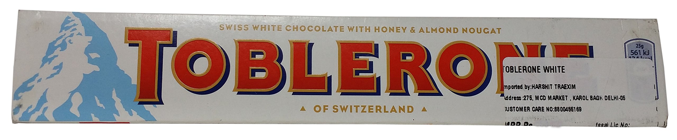 Toblerone Swiss White Chocolate - Honey and Almonds Nougat, 100g Carton (B077ZF3Q7W) Amazon Price History, Amazon Price Tracker