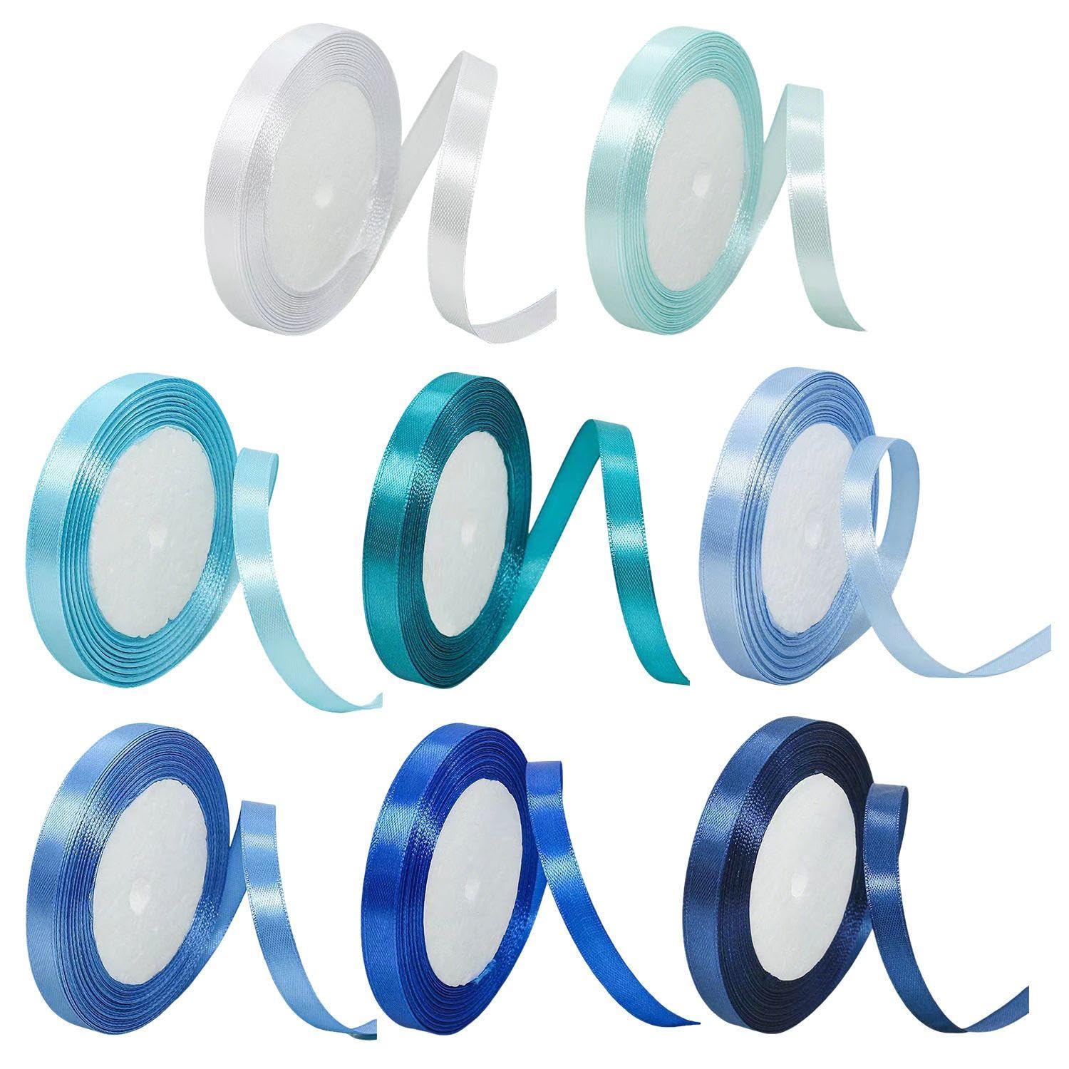 8 Pieces Solid Color Ribbon, Thin Ribbon, Item Decorative Ribbon, Bow Packaging Belt, Diy Party Decoration.