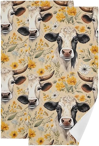 Vista 241 de Juego de 2 toallas de baño de color morado, remolques de mano de lobo, toallas de baño, toallas suaves y absorbentes para baño, cocina, gimnasio