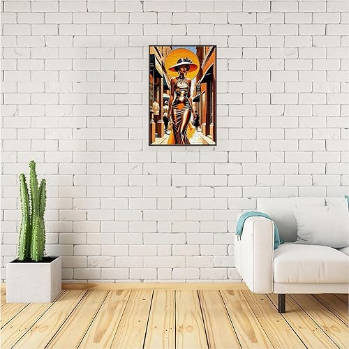 Miniatura 4 de Rompecabezas para adultos afroamericanos de 1000 piezas, rompecabezas divertido para mujeres africanas, juego de rompecabezas de estilo arte retro,