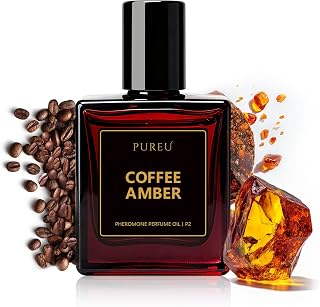 PUREU Pheromones Perfumes for Women, Long Lasting Pheromones Oil for Women Coffee Amber Perfume, Roll On 0.34FL OZ/10ML Travel Size Essential Oil Fragrance Eau De Parfum, Made in USA