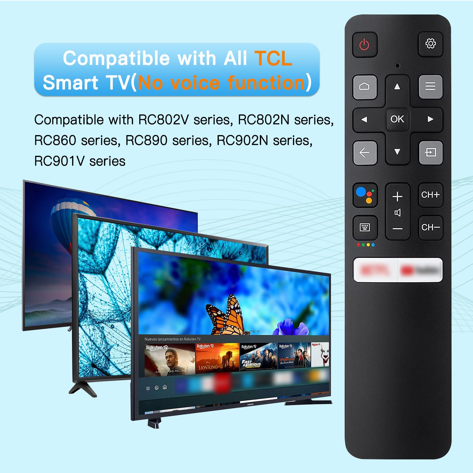 テレビ・映像機器 TCL 4K液晶テレビ 本体 リモコン付き