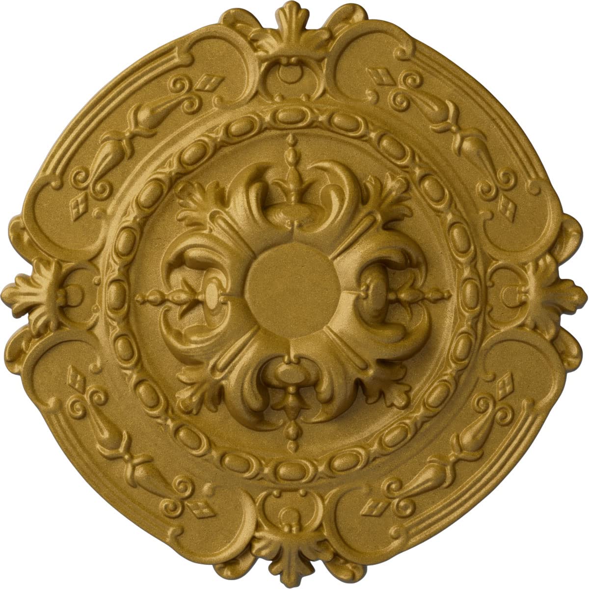Ekena Millwork CM17SOPGSDecorative Ceiling Medallions Modeled After Original Historical Patterns &amp; Designs, Pharaoh's Gold