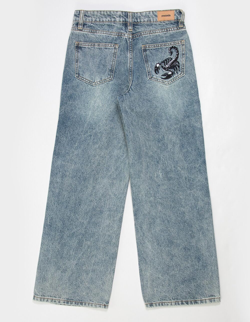 Rsq Boys Embroidered Extra Baggy Jeans - Image 4