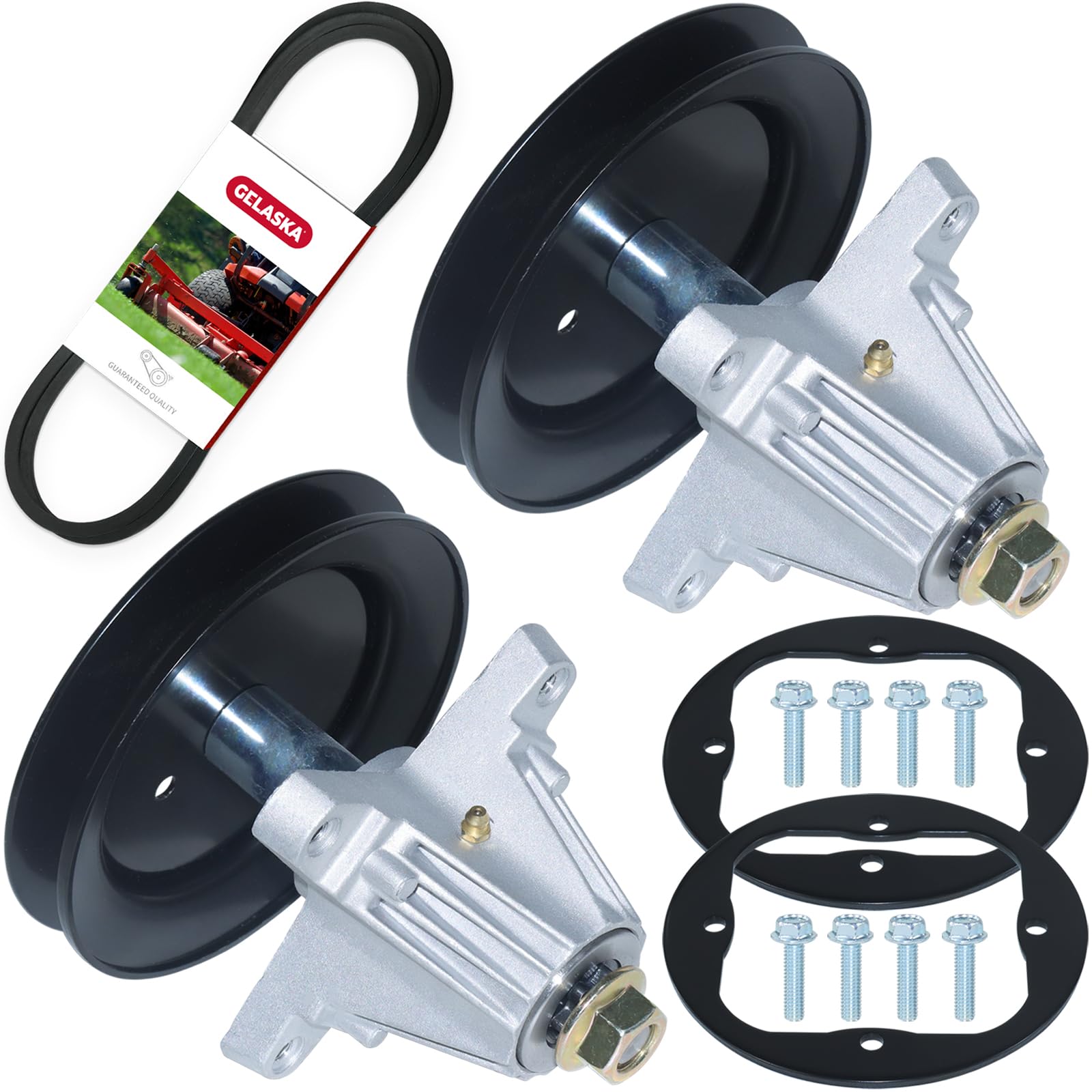 Photo 1 of 2 Pack 918-04822B Spindle with 954-04060C Belt Replaces 618-04822A, 918-04822, 918-04822A, 918-04889A, 918-04950 for MTD LT2000 LT1500 LT4200 R1000 T1000 M1642 M155-42 M195-42 M175-42 Tractors