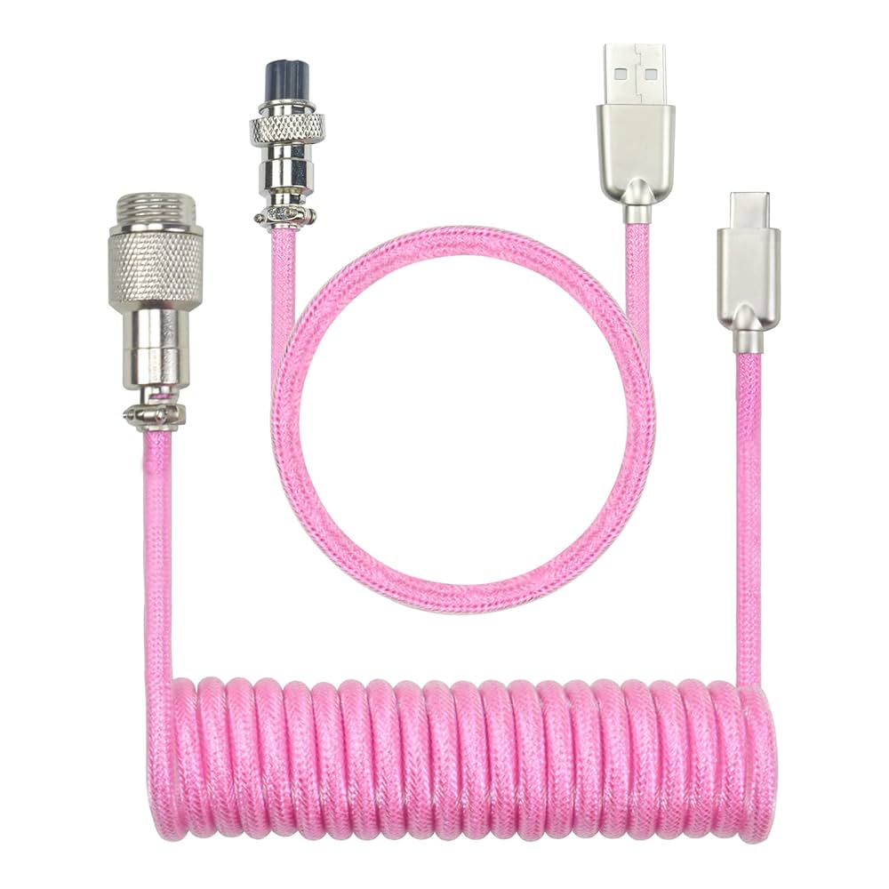 AGELER PRO 美顔器 ピンク USBケーブル付き バイカラーシリコンケーブル USB-A to Lightning 1m ミント