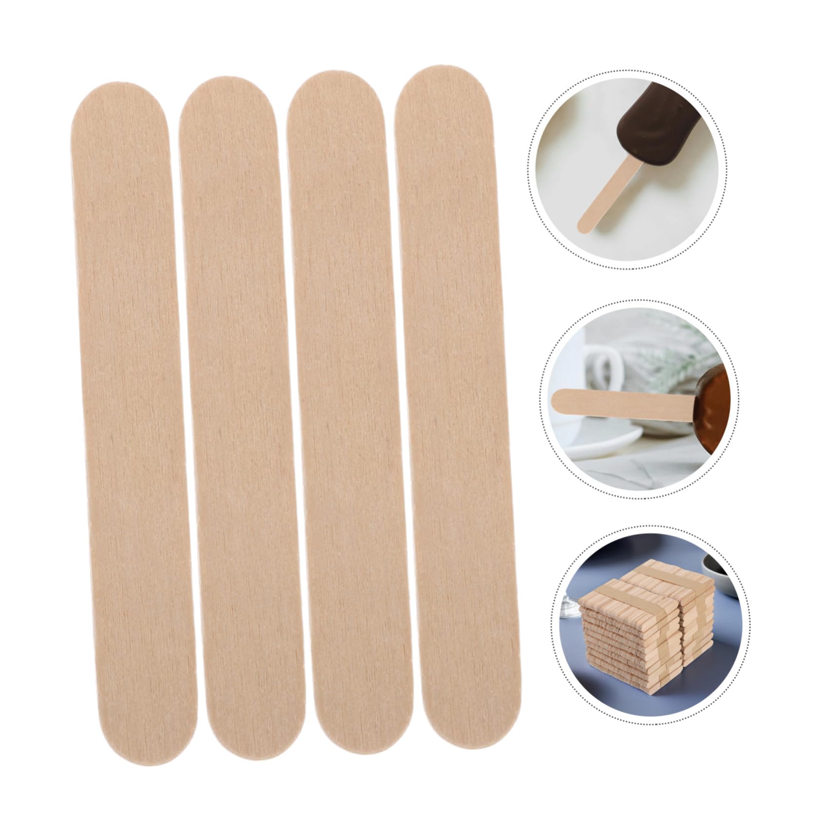 Palitos de Madera para Manualidades para Niños 1000 Piezas | Textura Lisa, Fáciles de Decorar, para Actividades Escolares y Suministros de Aula