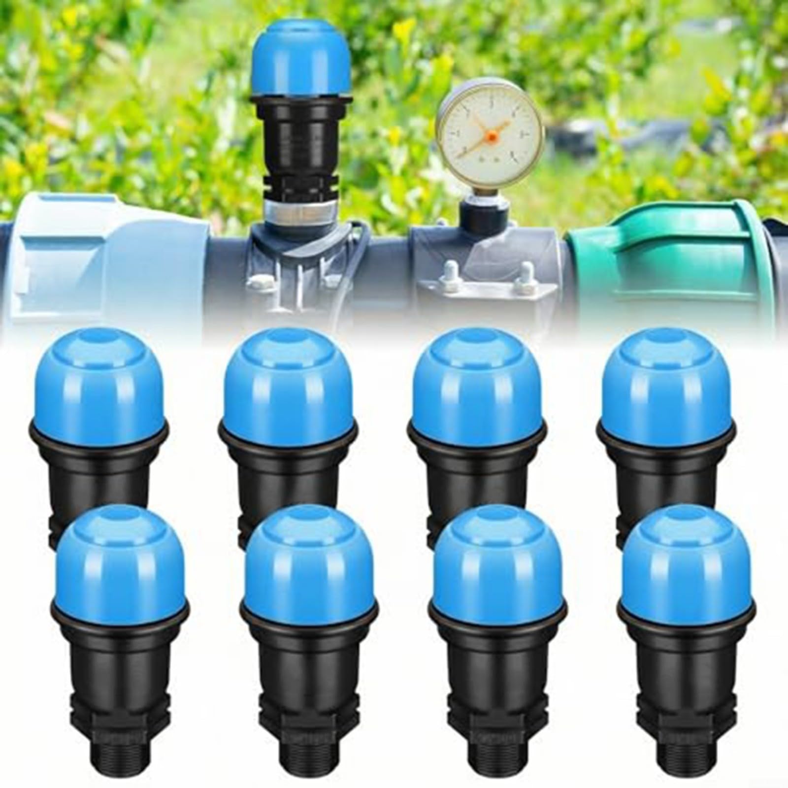 Soupape de libération d'air 1/4" pour éviter les blocages de drainage (x8)
