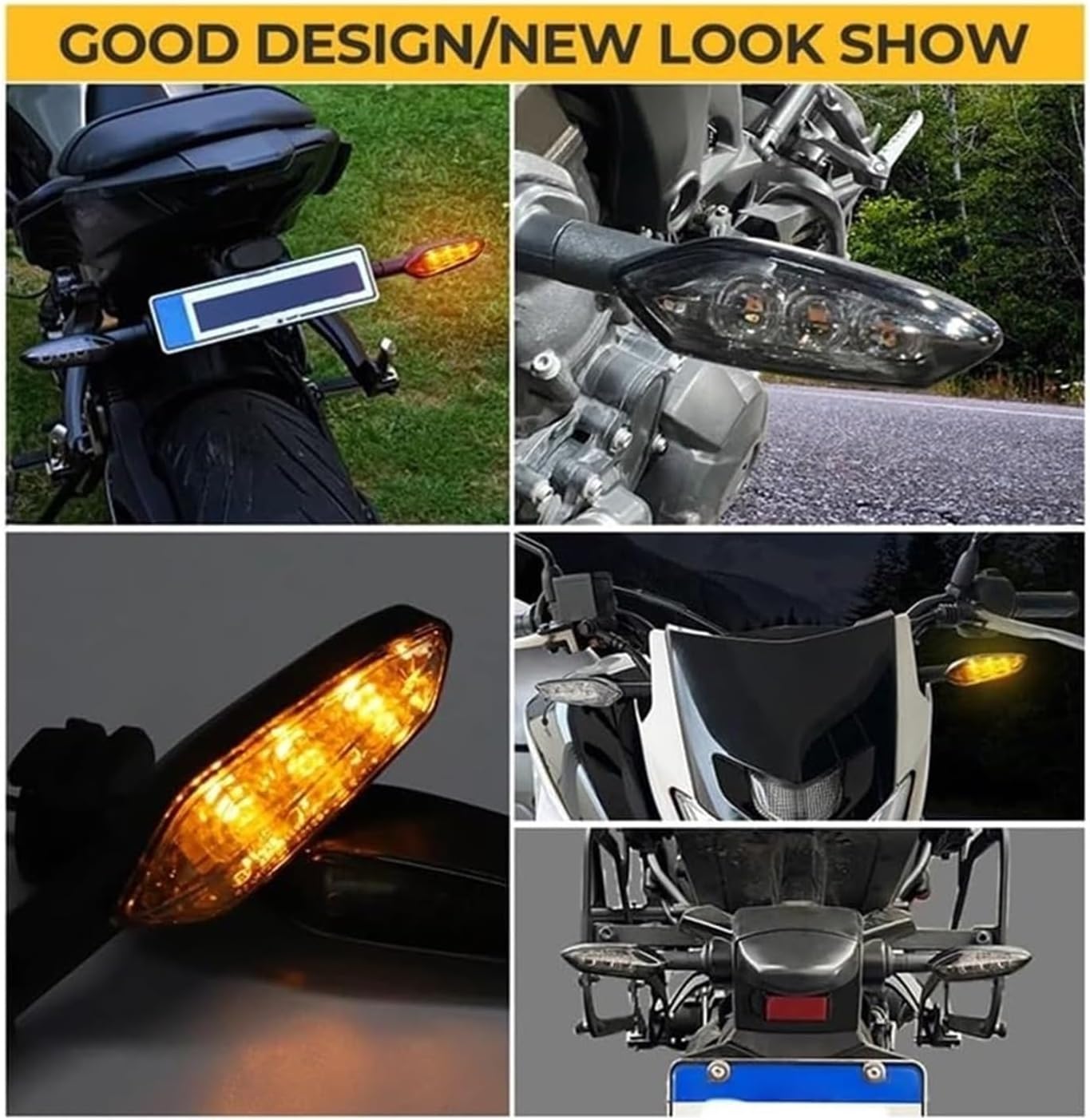 ターンシグナル 用 ヤマハ MT09 YZF-R25 MT07 MT03 FZ6 FZ25 【オートバイアクセサリーフロントマッドガードライトサイドターンシグナルインジケータランプ】 FZ1 フラッシャーインジケ