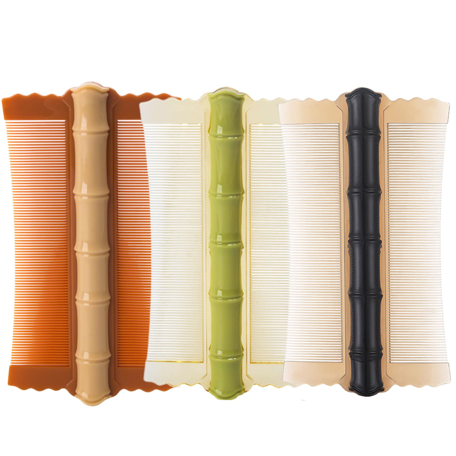 Dandruppenkamm 3pcs pp Bambus-Styling doppelseitige feine Zhne Luse Kamm  Dicke Haare Flohmand bequemer Luse : Amazon.de: Kosmetik