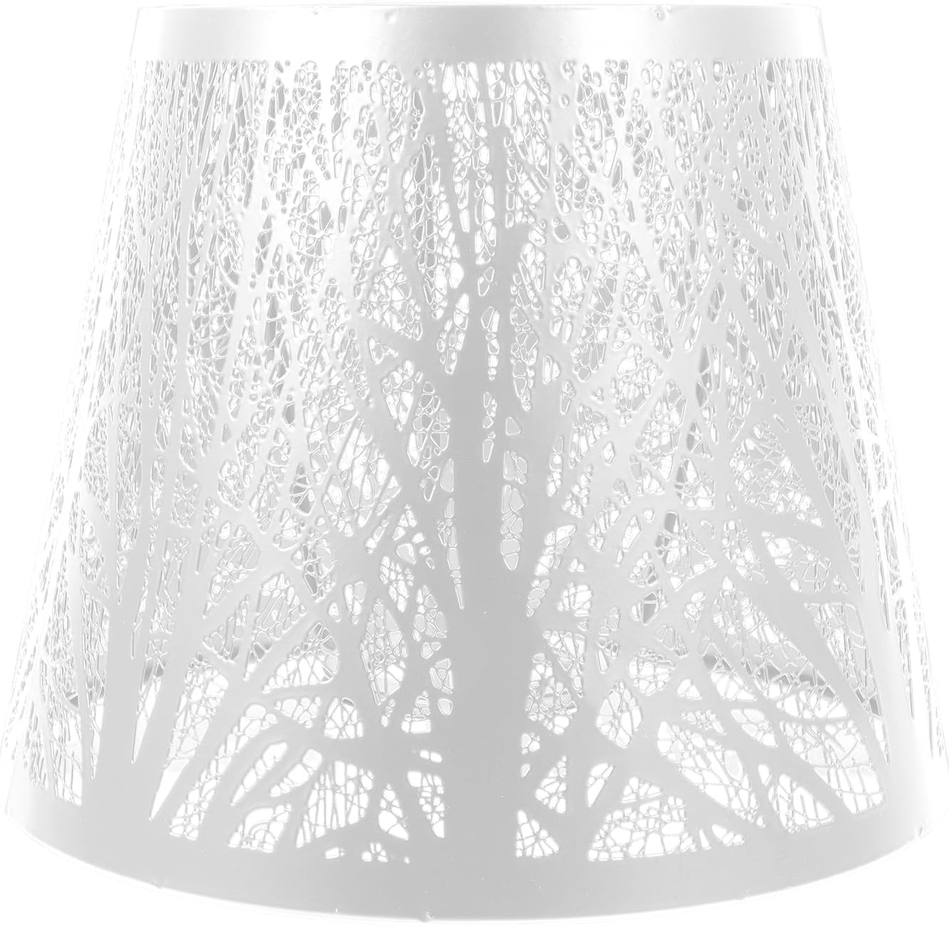Baluue Tree Shadow Lampshade Creative Metal Lamp Cover for Table Floor Lamps Decorative Light Softener E27 Compatible 7.48X7.48X6.10In